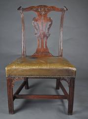 Exceptional Set of Six Chippendale Period Mahogany Dining Chairs