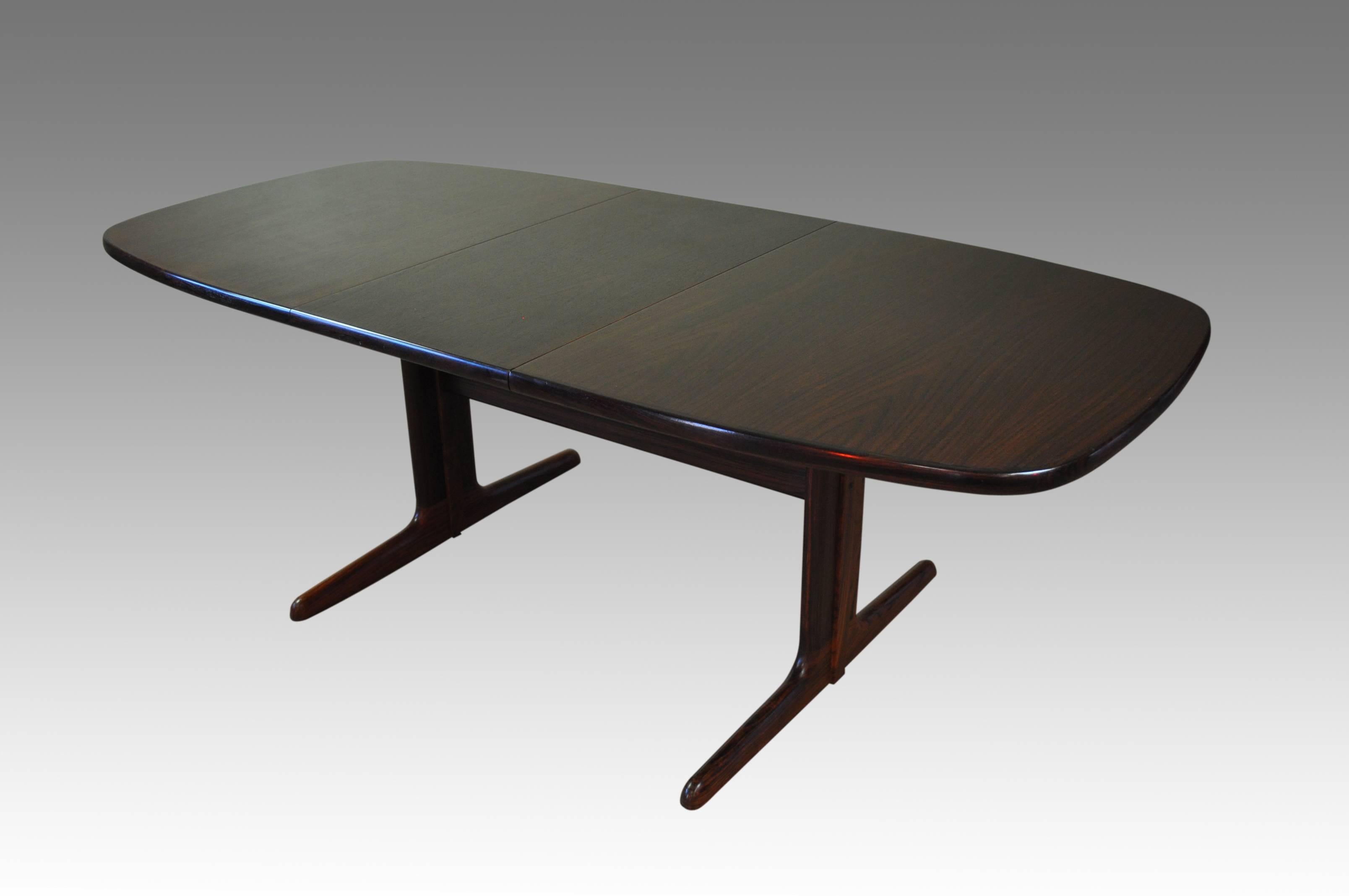 Late 20th Century Danish Mid-Century Rosewood Dining Table