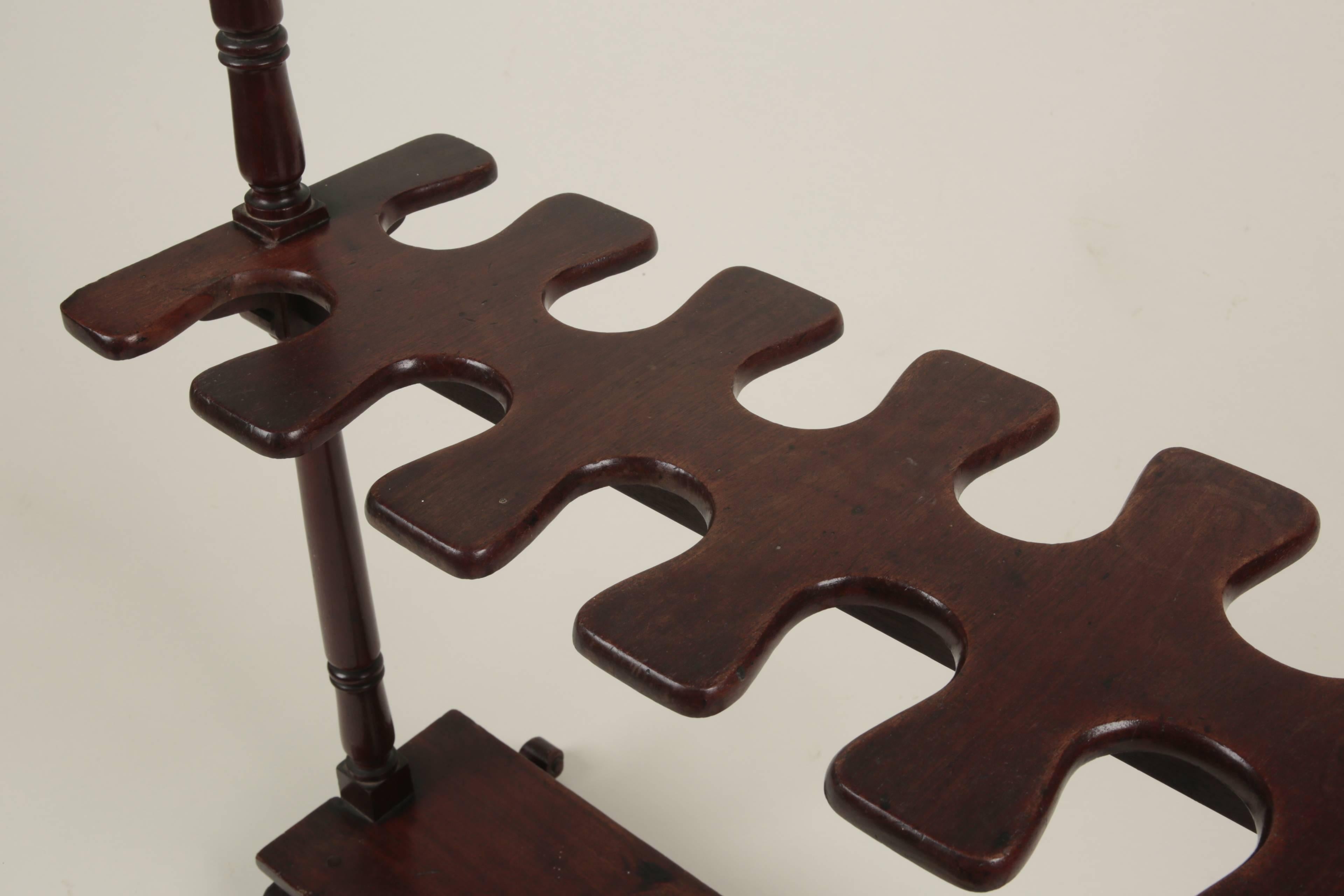 Mid-19th Century Mahogany Boot Rack In Good Condition For Sale In Folkestone, Kent