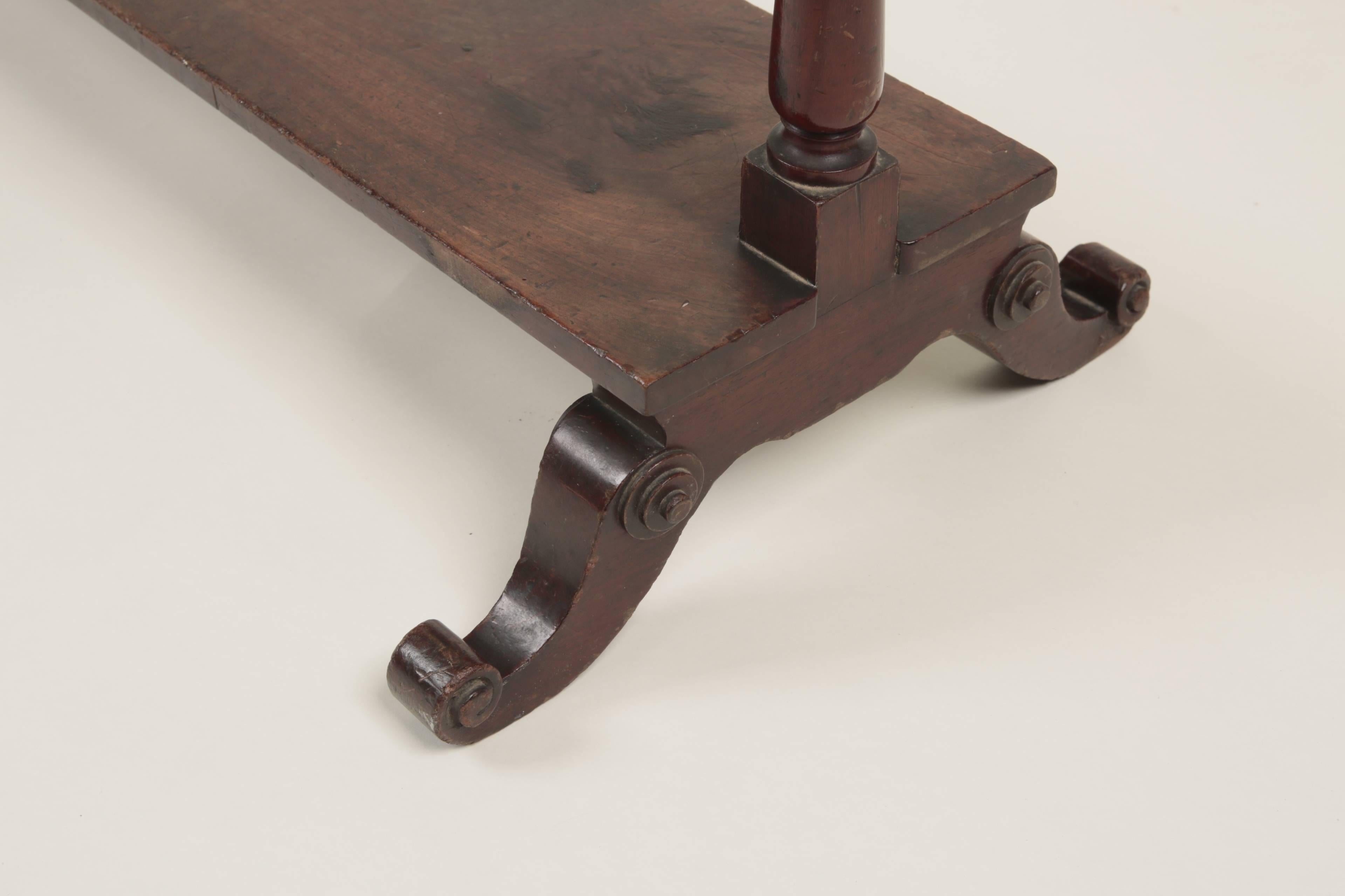 Mid-19th Century Mahogany Boot Rack For Sale 1