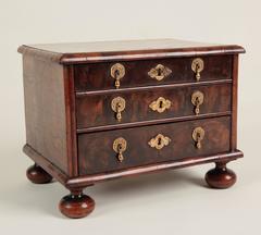 William & Mary Oyster Veneered Miniature Chest