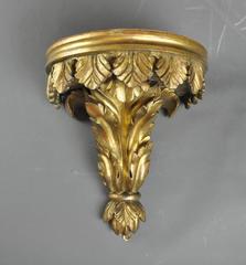 Late 18th Century Carved Giltwood Wall Bracket