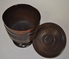 17th Century Lignum Treen Wassail Bowl