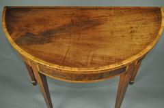 Hepplewhite Demilune Card Table