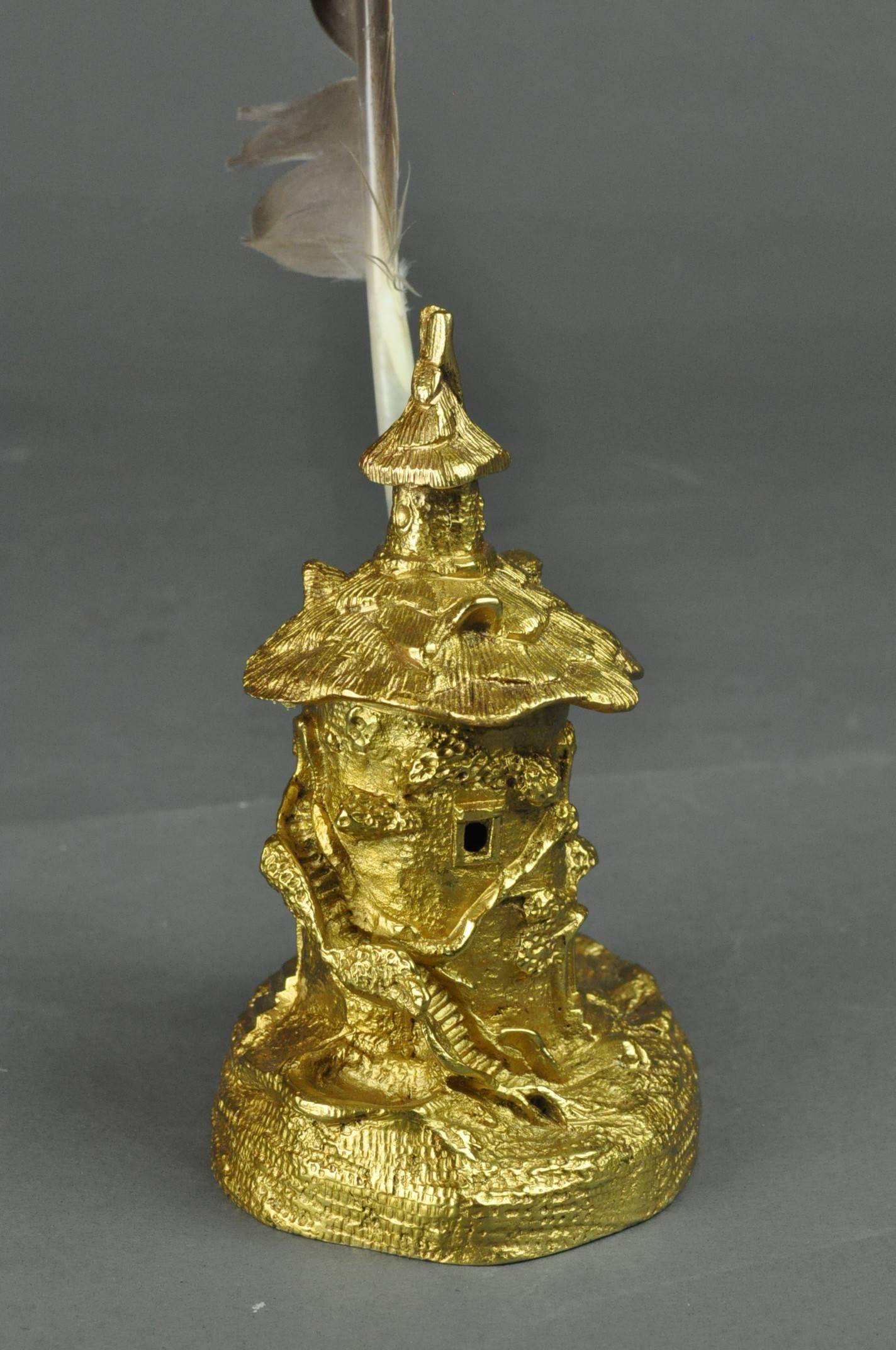 French Ormolu Inkwell For Sale