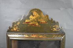 Green Japanned Cushion Framed Mirror