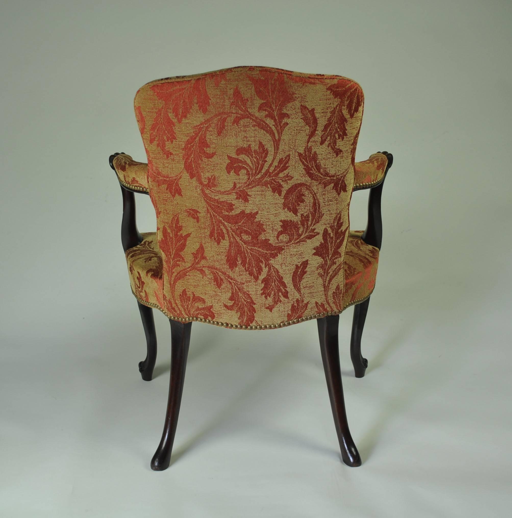 Hepplewhite Mahogany Salon Chair In Good Condition In Folkestone, Kent