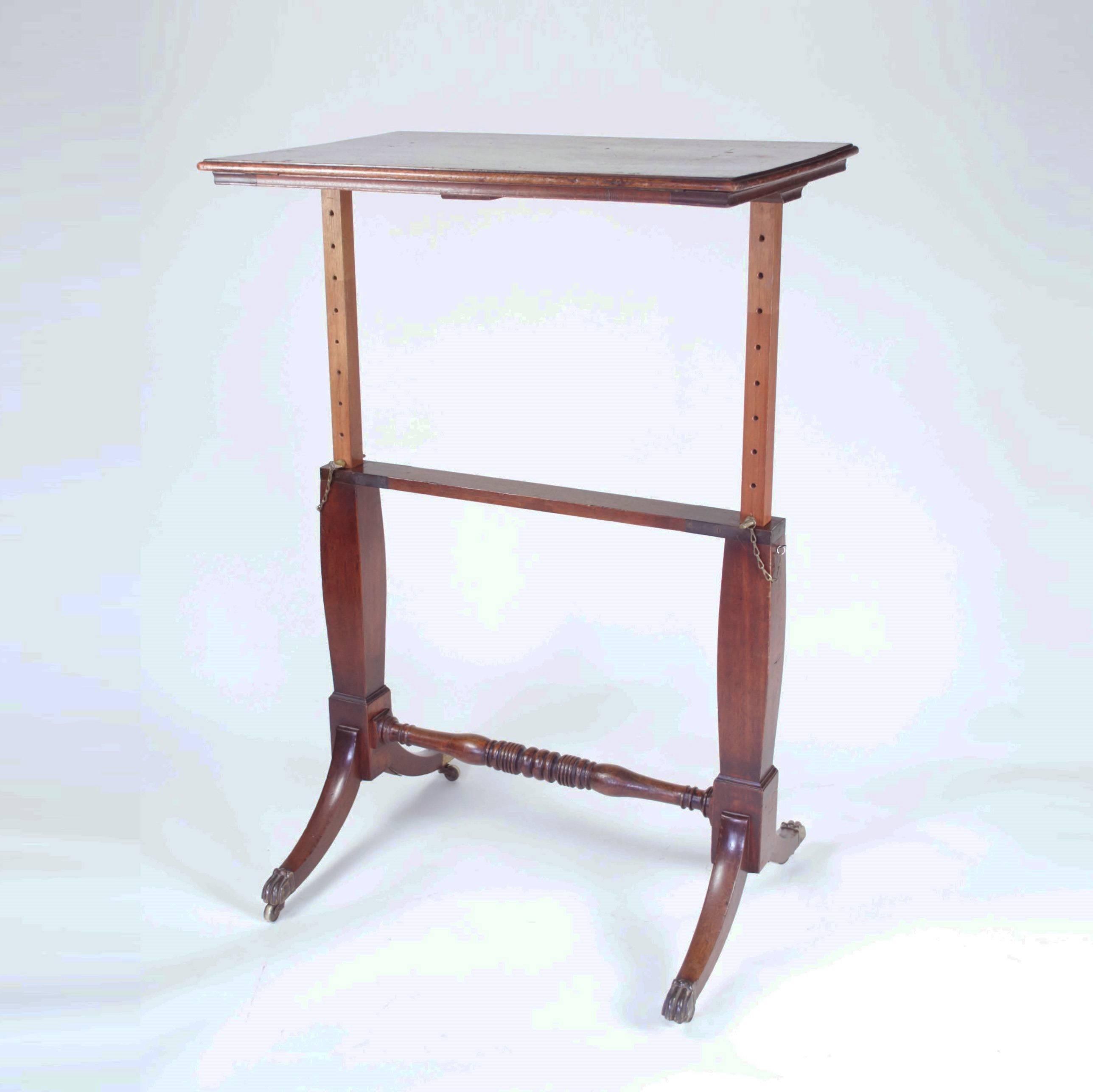 Regency Antique Mahogany Arstist's Table or Reading Stand