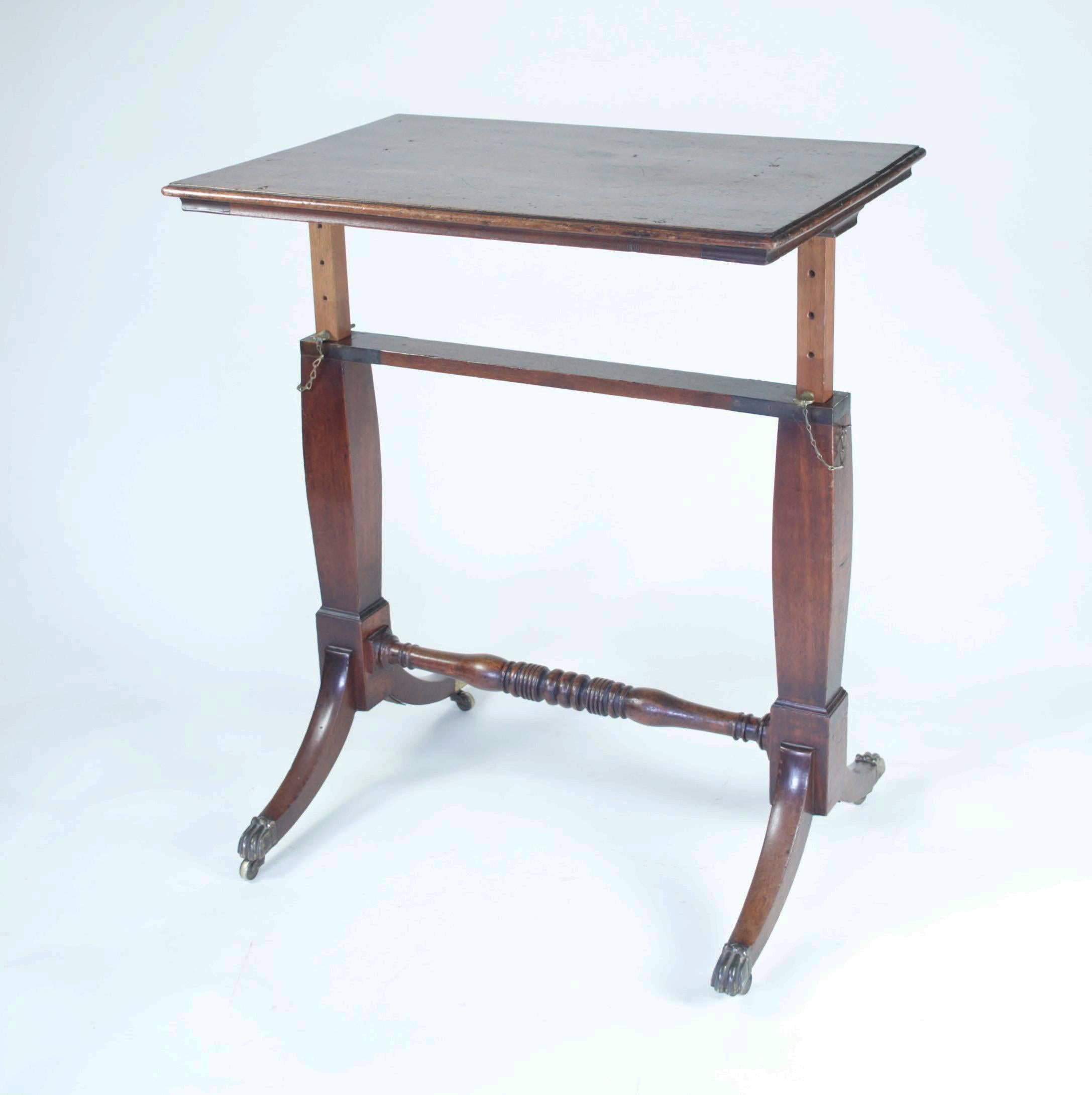 Antique Mahogany Arstist's Table or Reading Stand In Good Condition In Folkestone, Kent