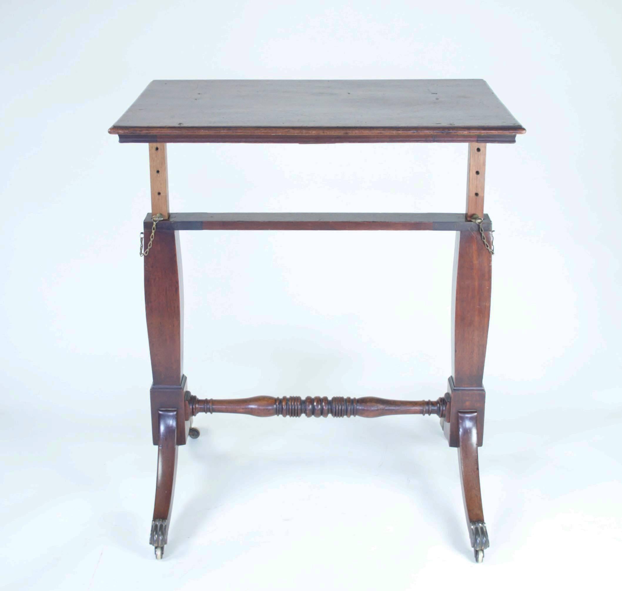 19th Century Antique Mahogany Arstist's Table or Reading Stand