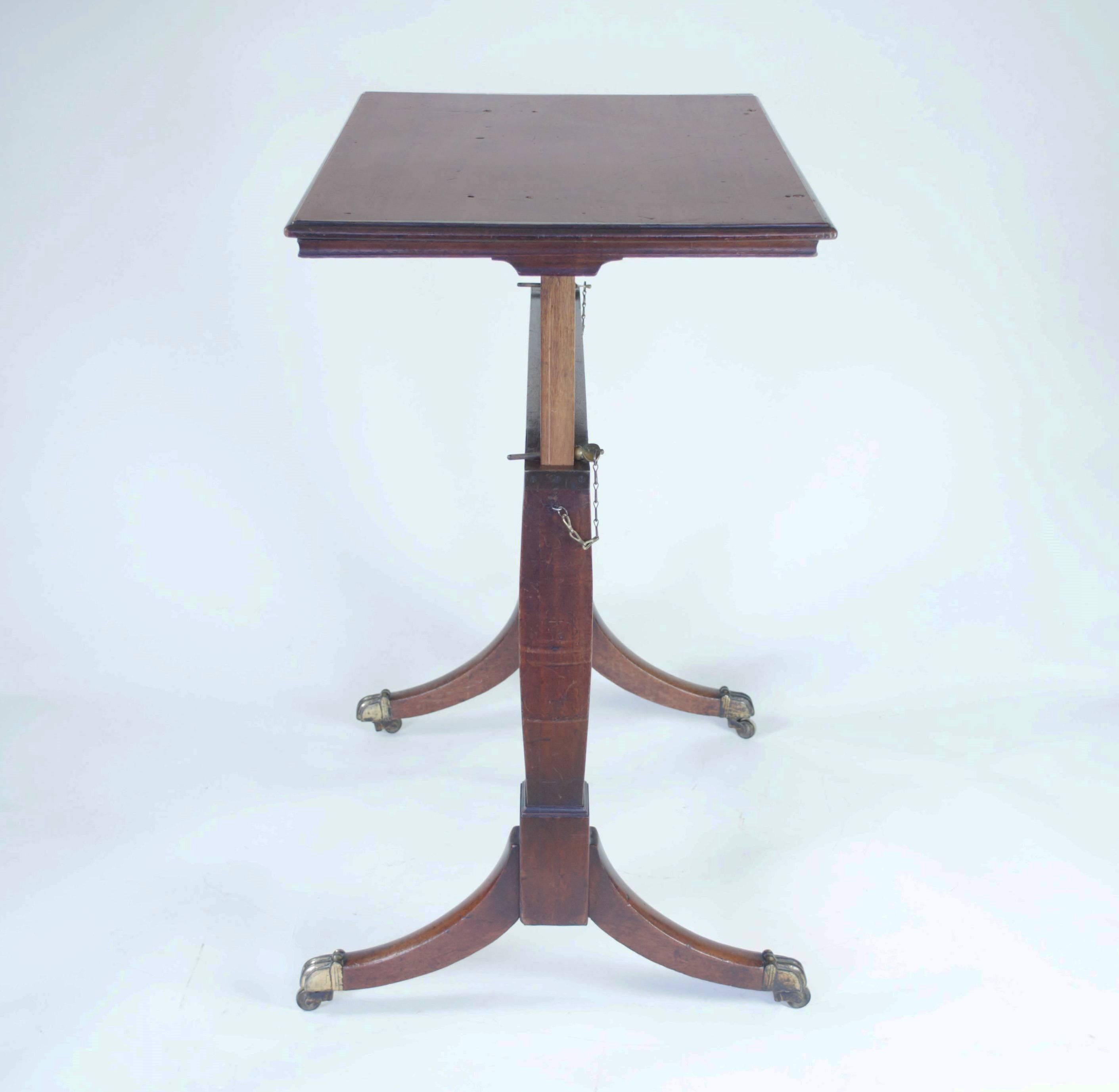 Antique Mahogany Arstist's Table or Reading Stand 1