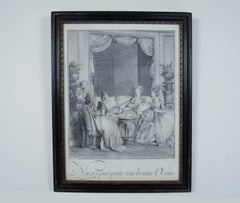 Set of Four French Interior Prints