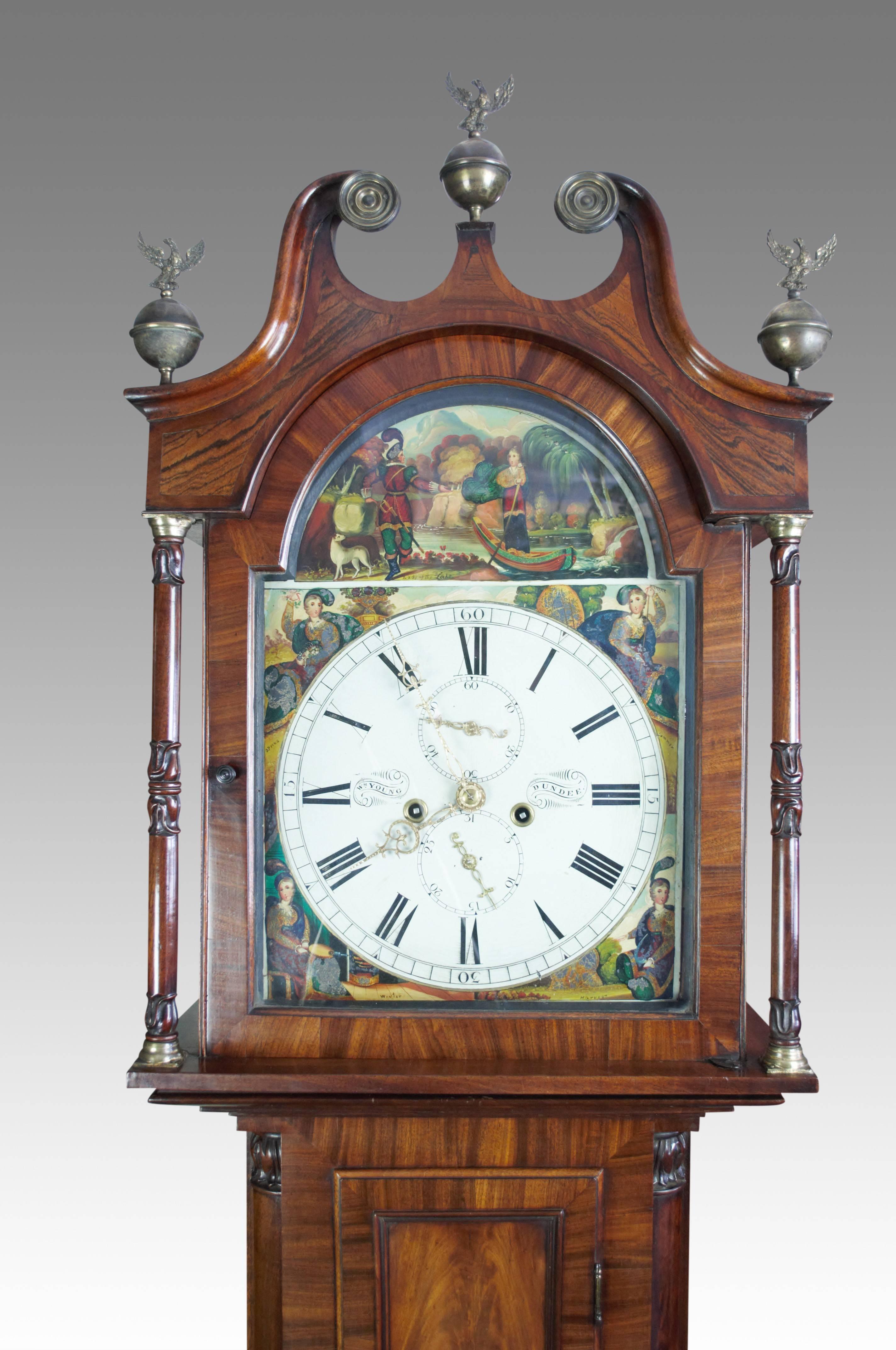 Scottish Longcase Clock by William Young, Dundee For Sale 4