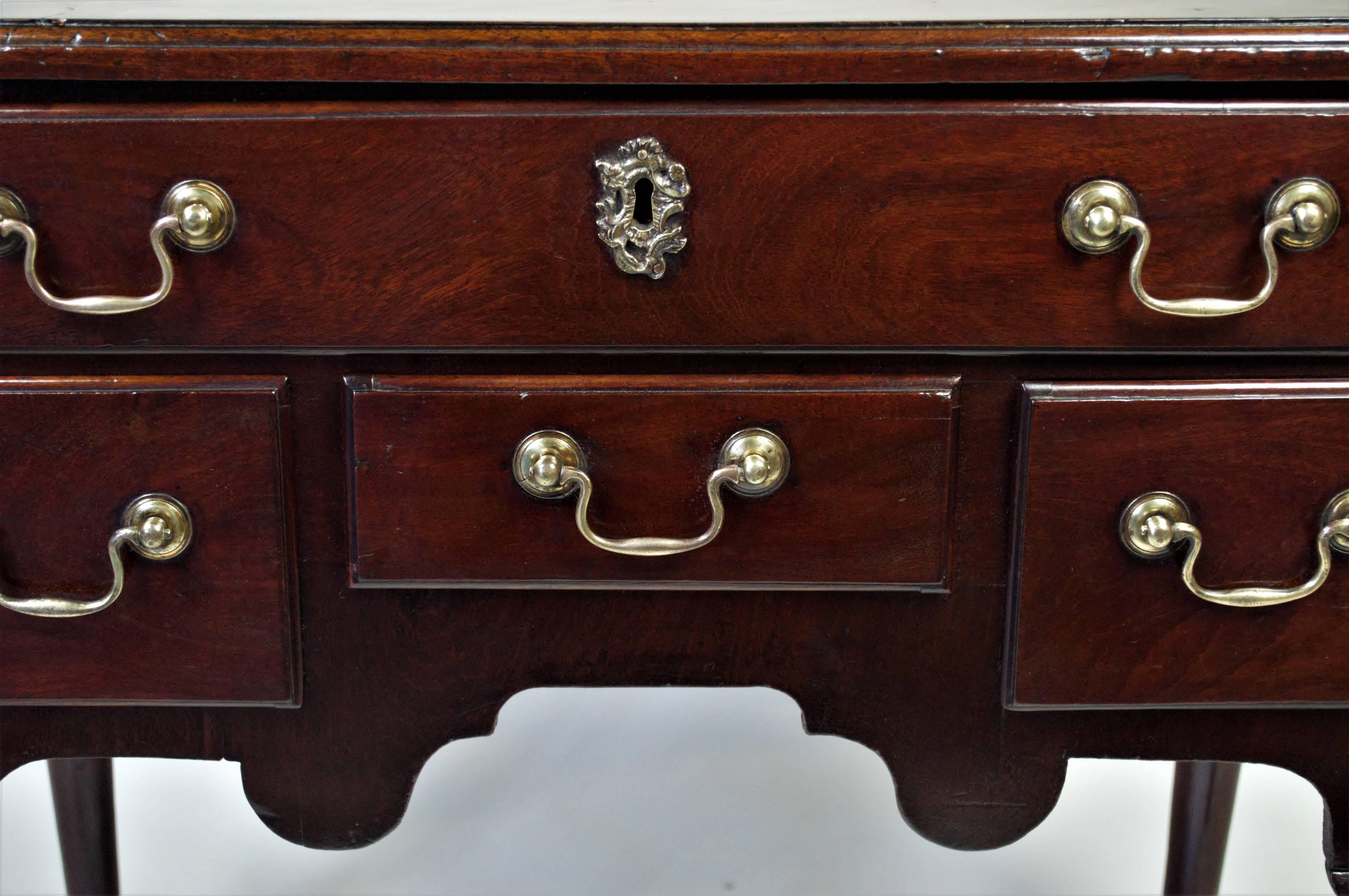 Mahogany Lowboy with Ball and Claw Feet For Sale 1