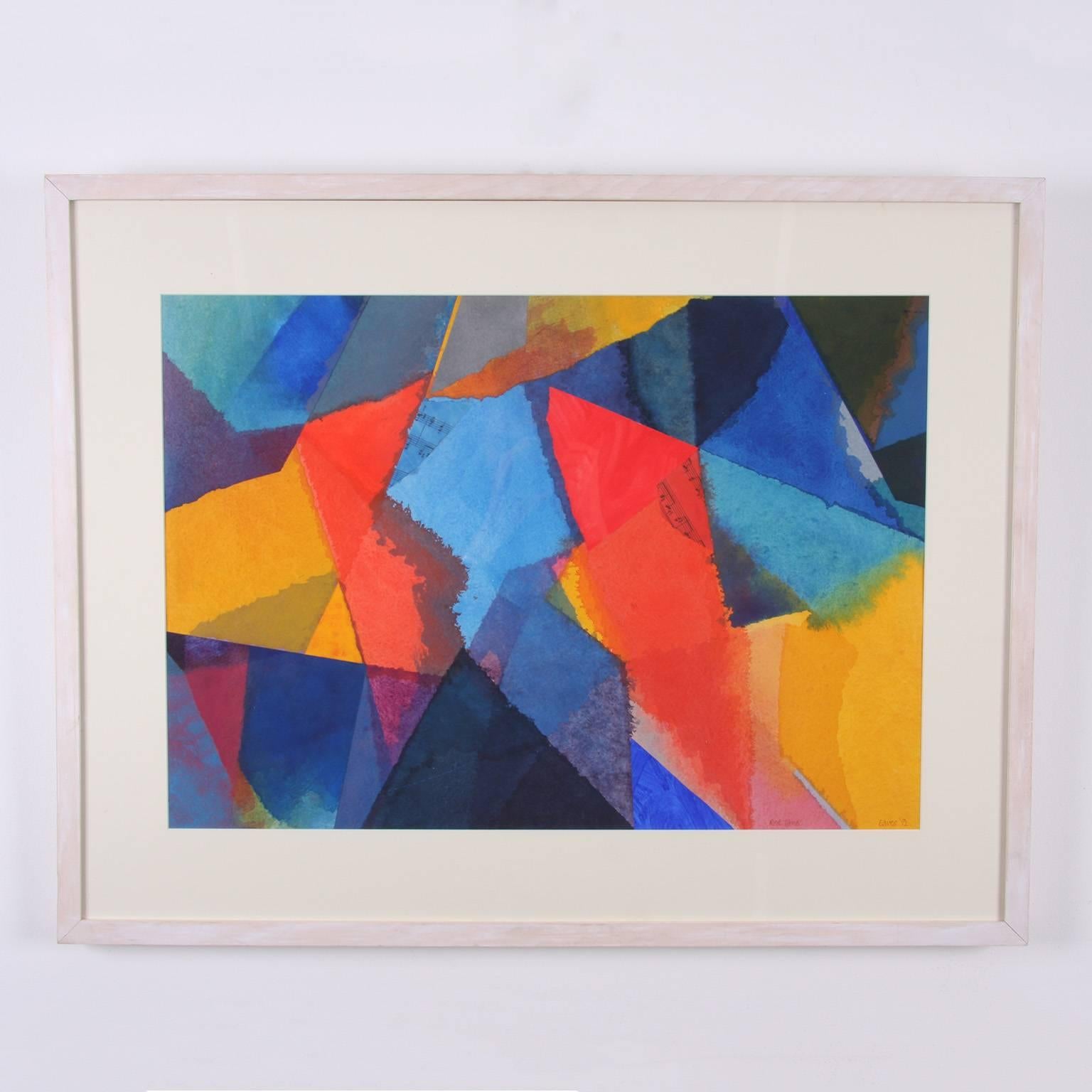 This lovely watercolor is mounted in a glazed, cream frame. Signed.

John Eaves b. 1929
1992

 PIC11151124.