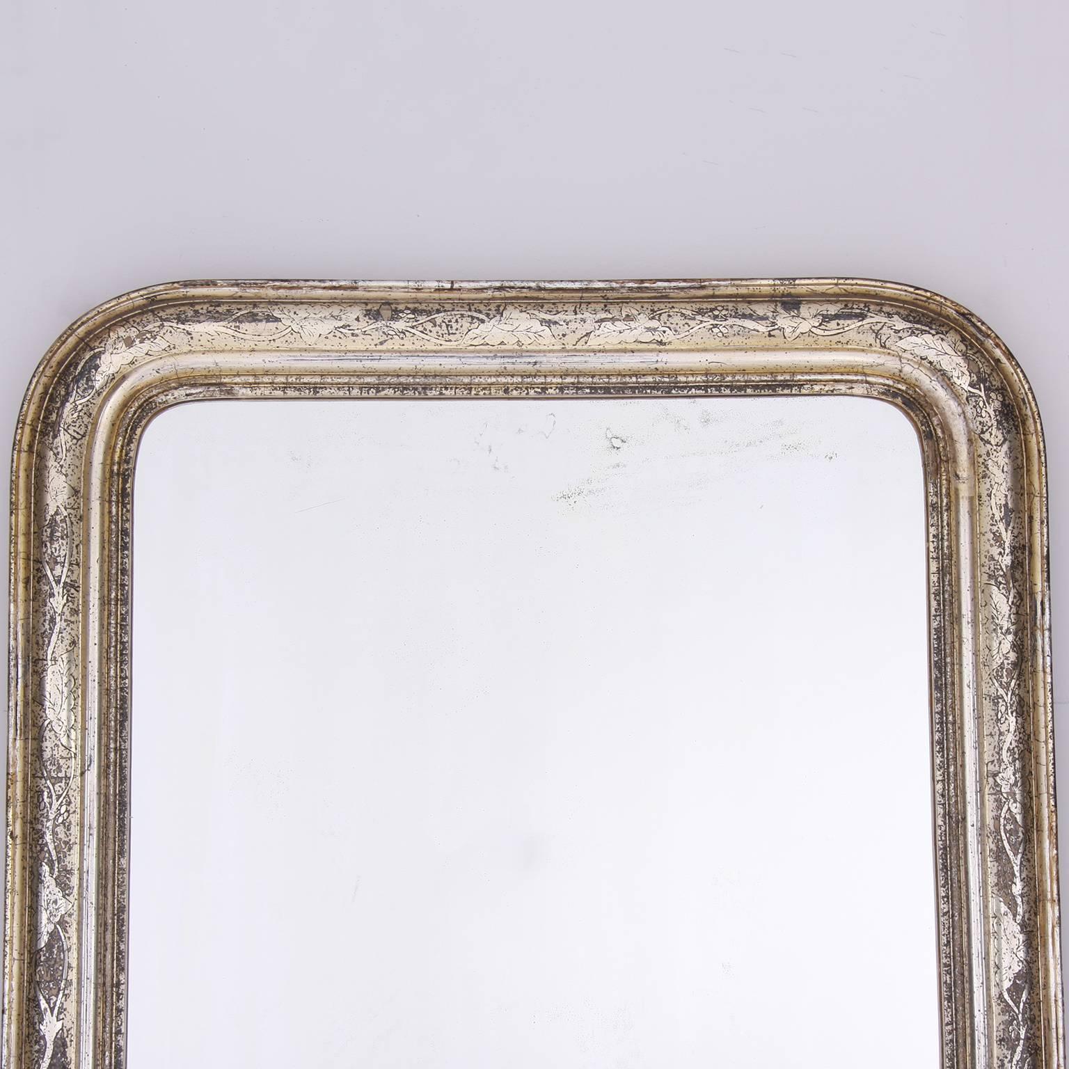 19th Century Louis Philipe Overmantel Mirror, French, circa 1900