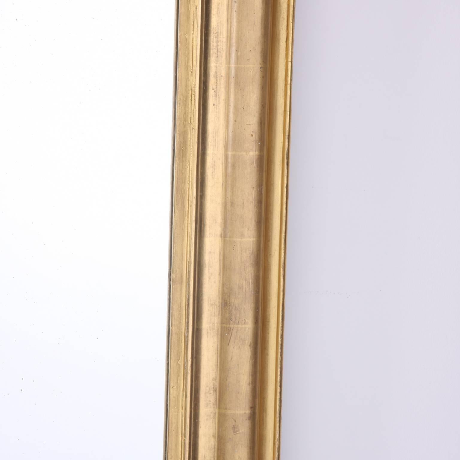 French Large Giltwood Mirror