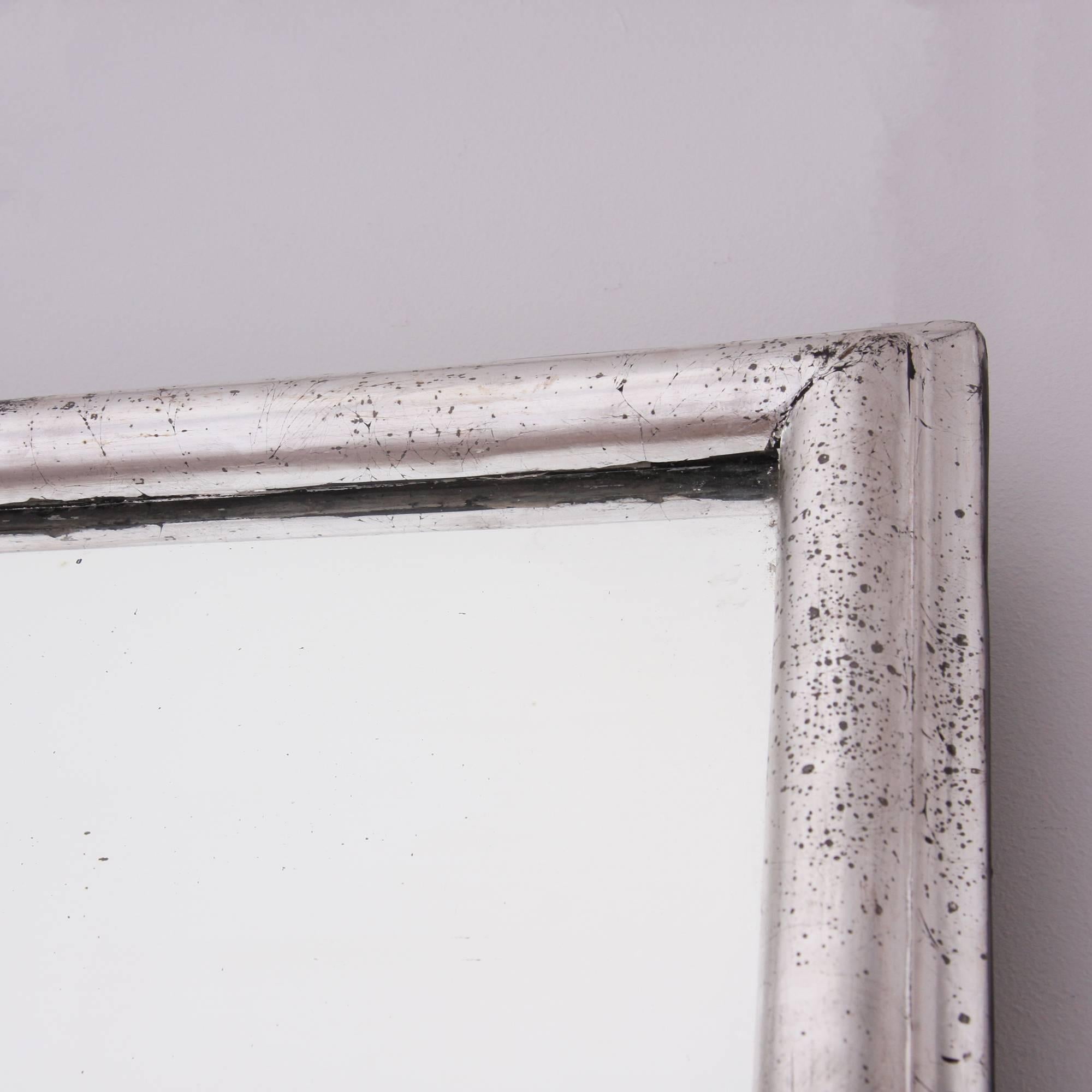 Early 20th Century Silver Leaf Mirror In Good Condition In London, GB