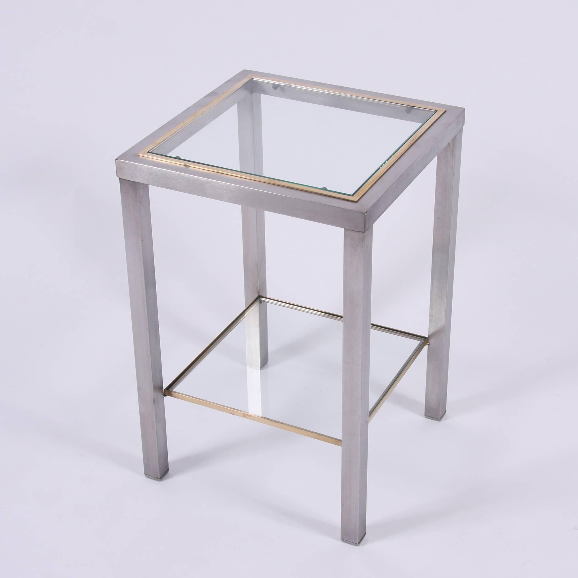 Pair of Mid-Century French Metal Side Tables In Excellent Condition In London, GB