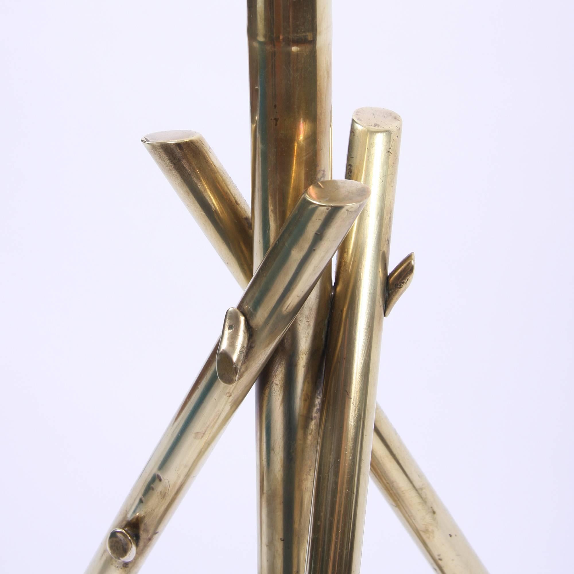 Early 20th Century English Brass 'Twig' Floor Lamp