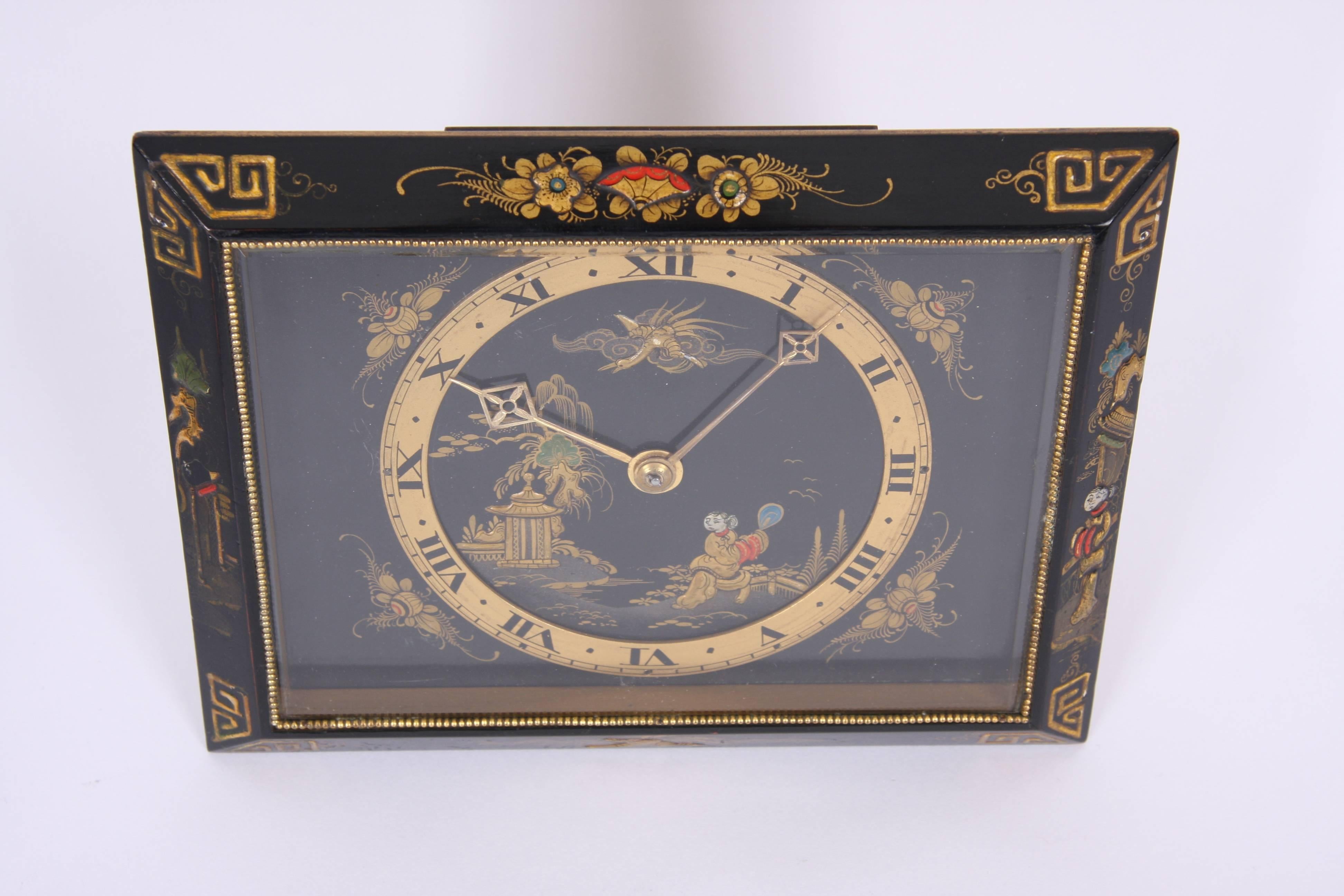 French Chinoiserie Clock In Excellent Condition In London, GB