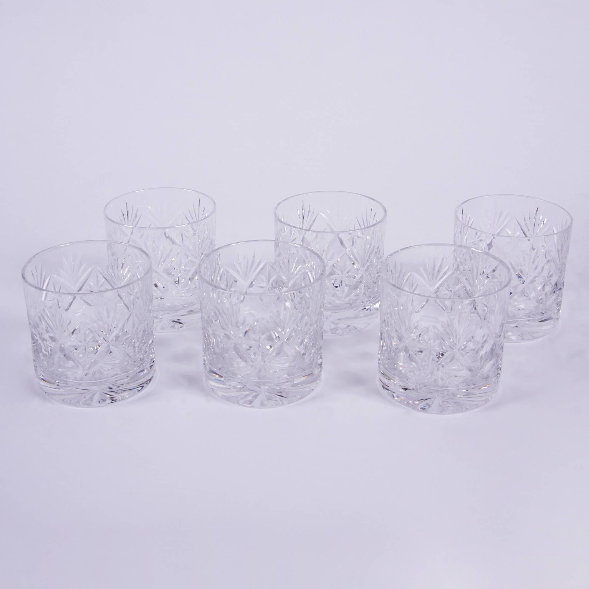 English Mid-20th century

A set of six cut-glass tumblers with a round 'window' design around the bottom. In excellent condition.