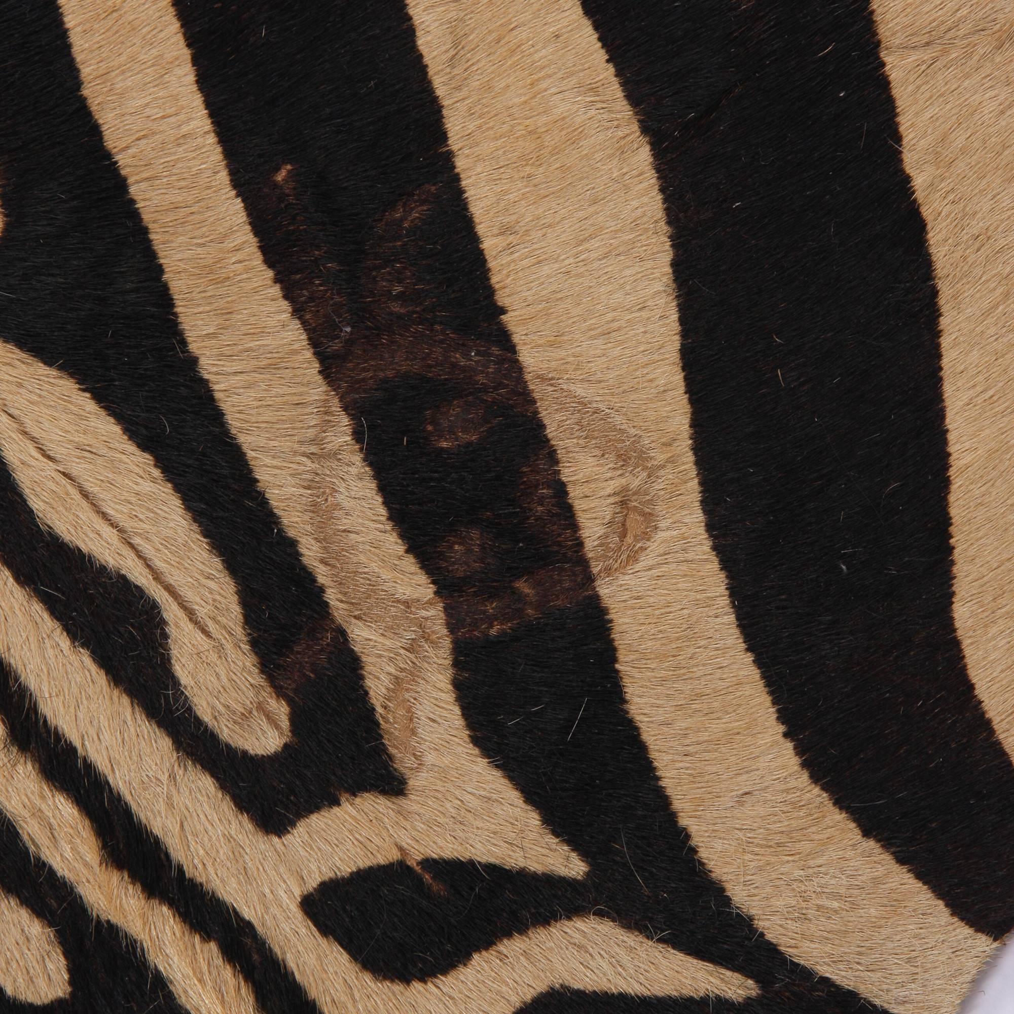 African Zebra Print Rug