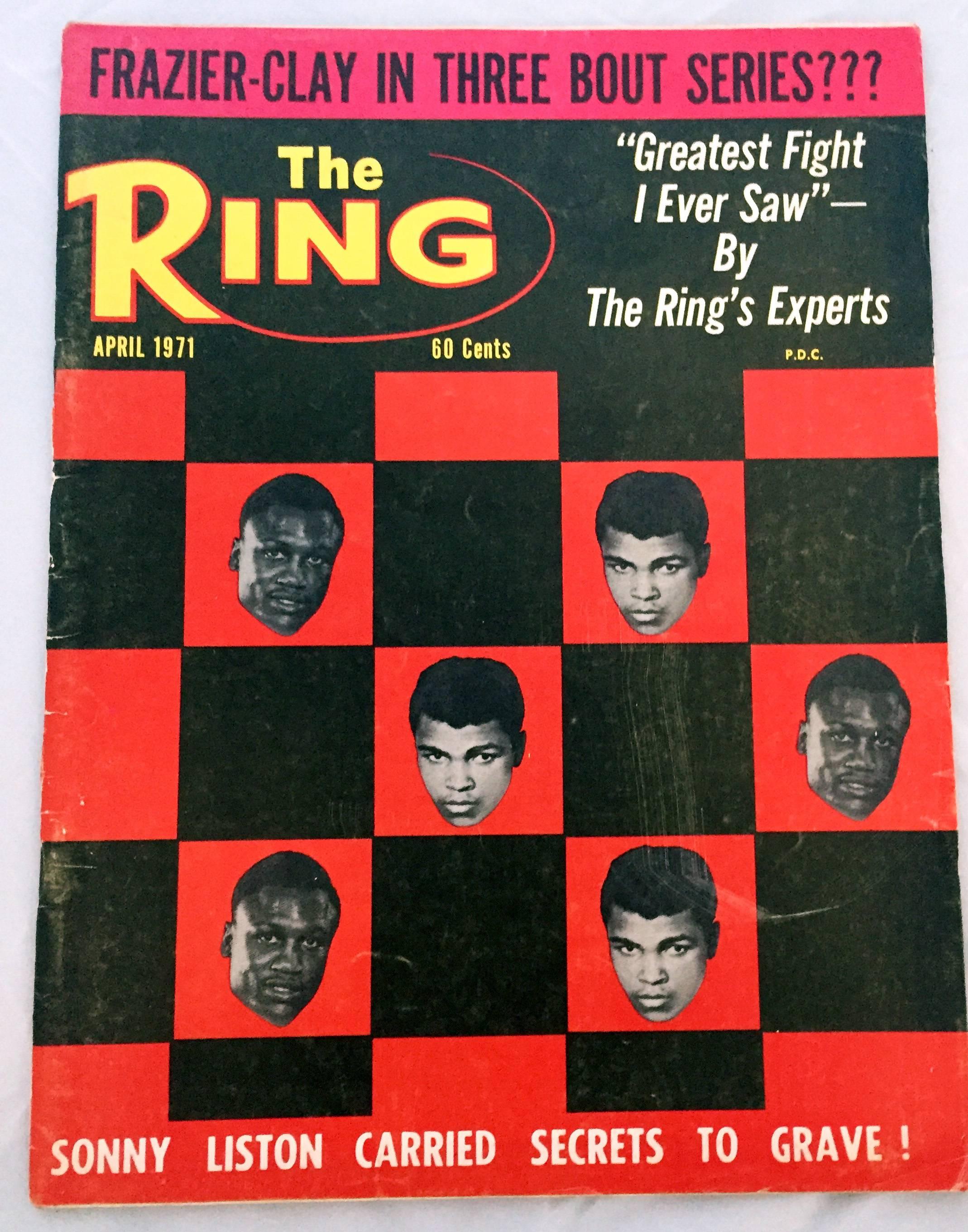 Paper Vintage Muhammad Ali Ring Magazines set of 8 (1960s Cassius Clay)