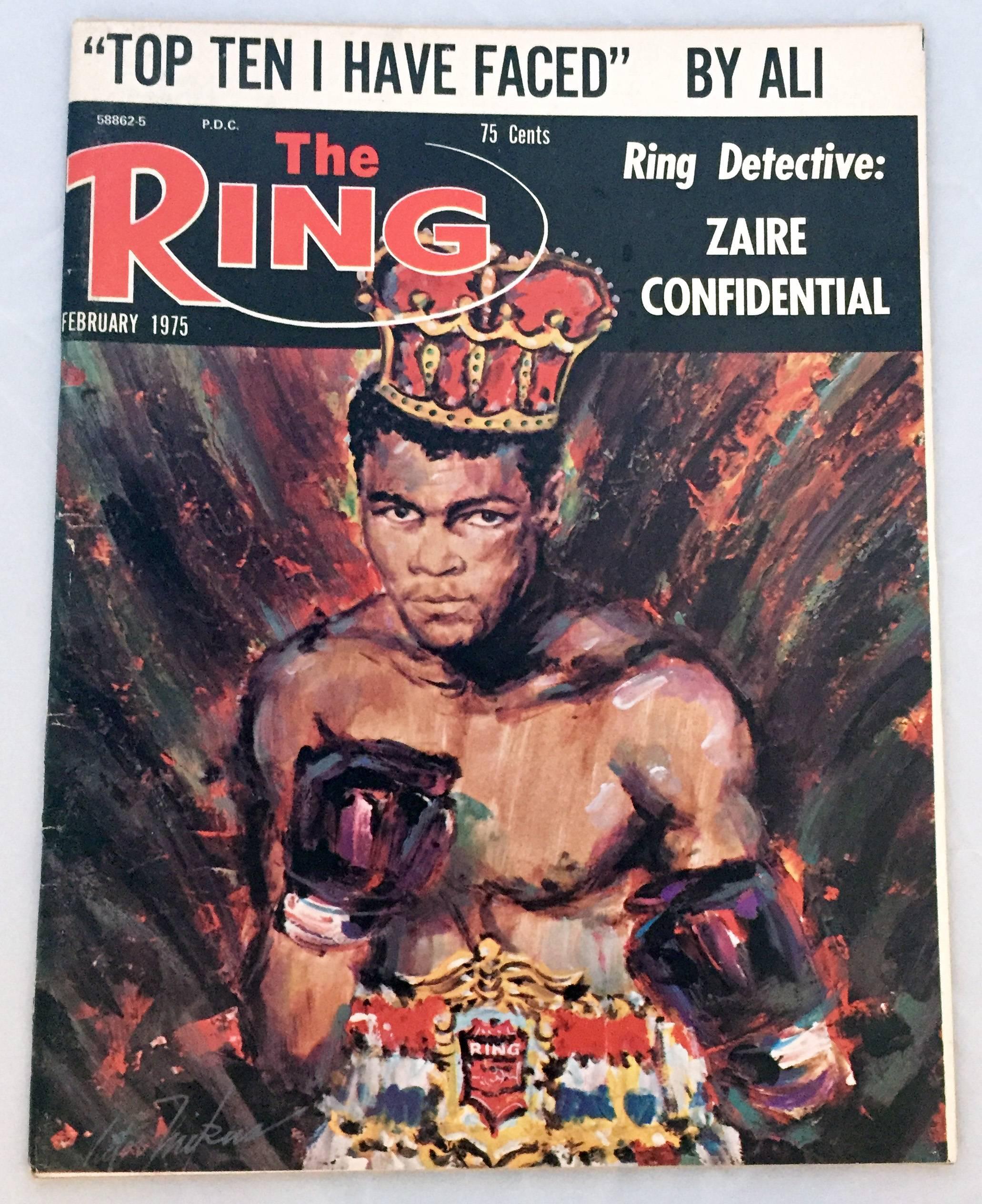 Mid-20th Century Vintage Muhammad Ali Ring Magazines set of 8 (1960s Cassius Clay)