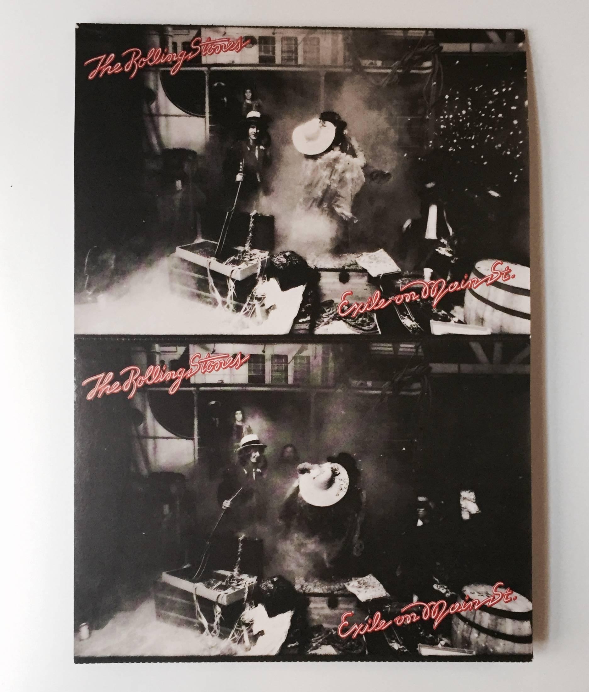 Original Rolling Stones, Exile on Main Street Vinyl Record ‘Robert Frank’ 1