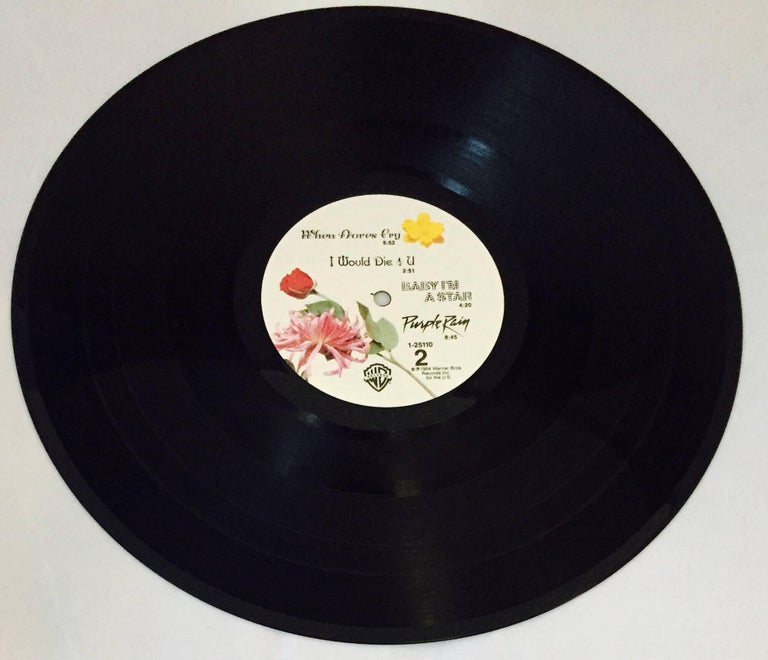 Prince Purple Rain 1st Pressing with Original Poster at 1stDibs
