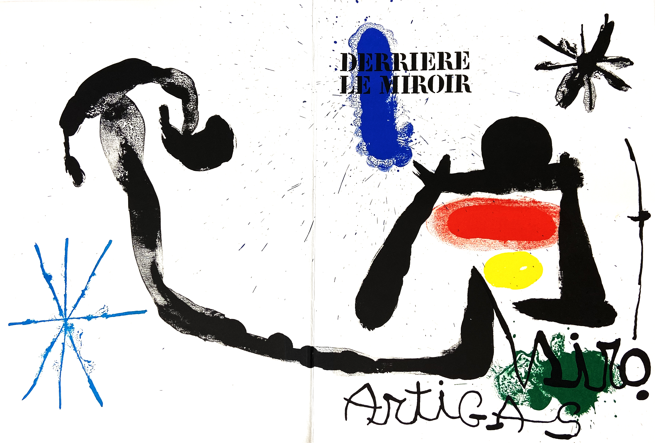 Joan Miró lithographic cover (from Derrière le miroir)