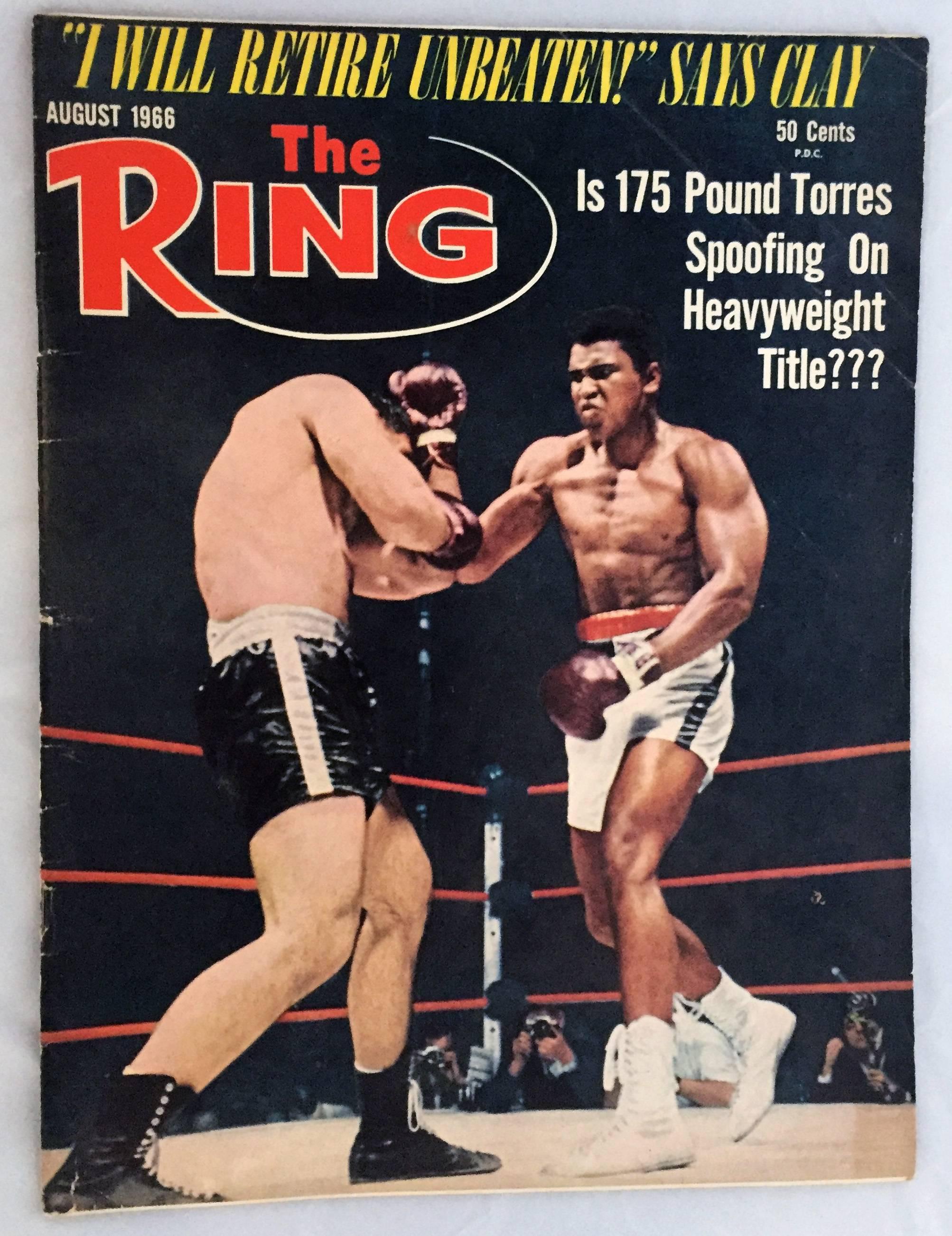 Vintage Muhammad Ali Ring Magazines set of 8 (1960s Cassius Clay) 1