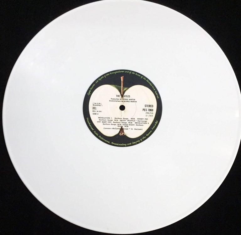 Beatles White Album Rare White Vinyl Pressing At 1stdibs