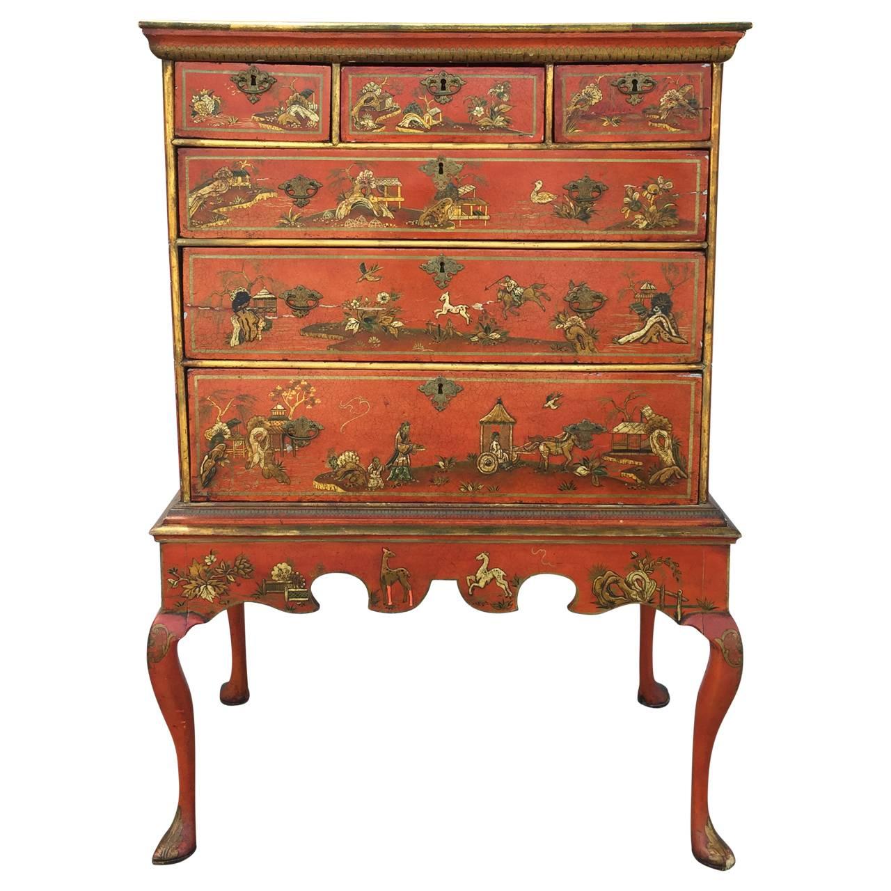 18th Century Queen Ann Style English Chest