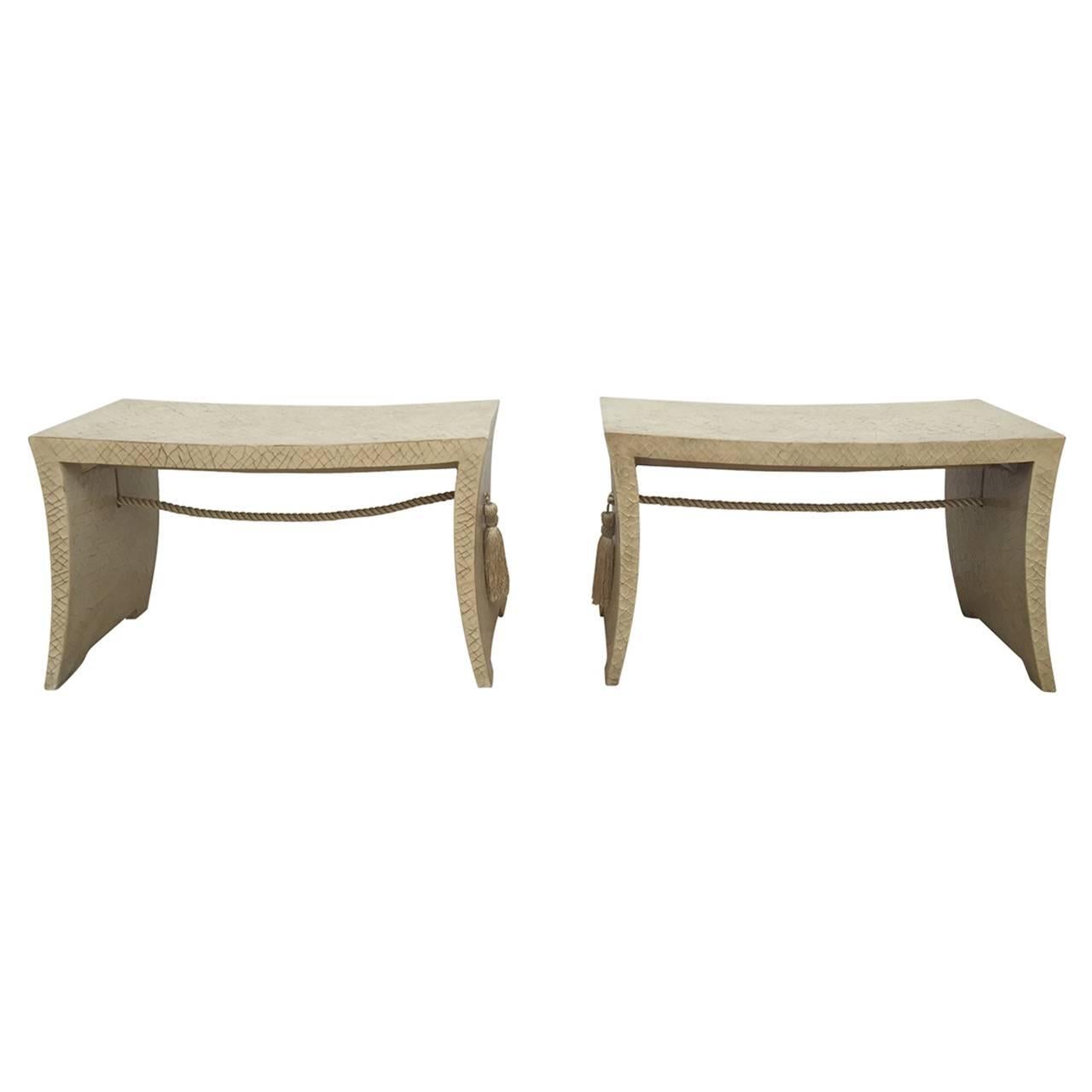 Pair of Modern Baker Benches