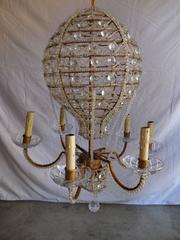 Mid-Century Italian Hot Air Balloon Chandelier