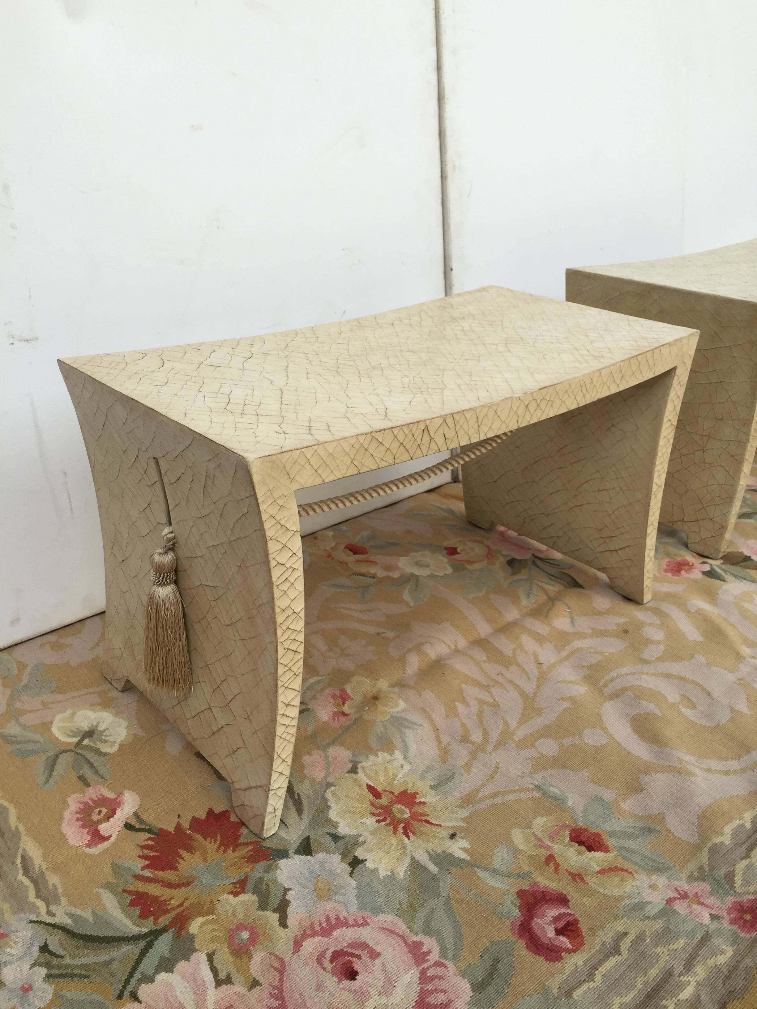 Pair of Modern Baker Benches In Excellent Condition In West Palm Beach, FL