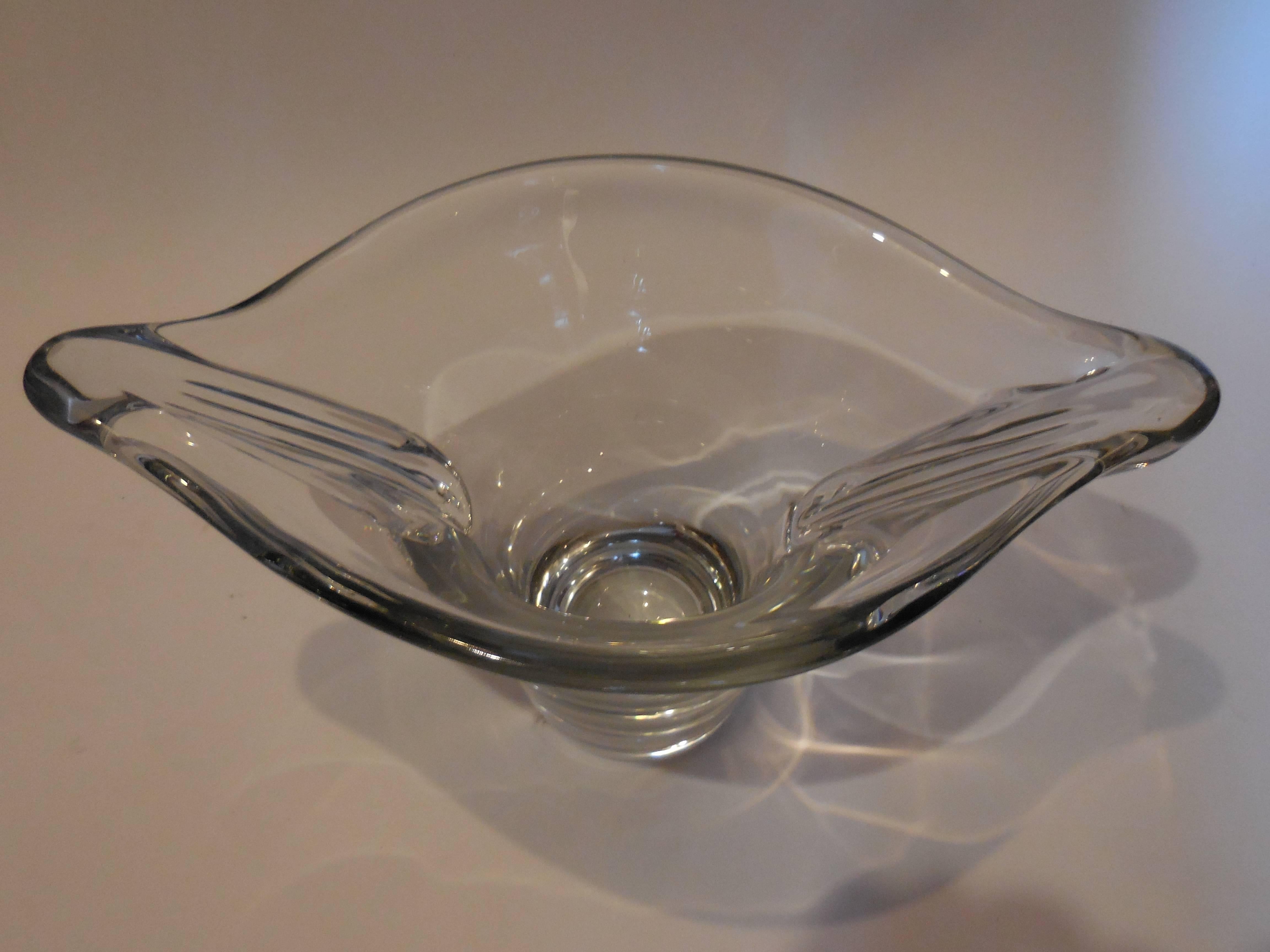 Art Nouveau Daum Nancy Hand Blown Glass Vase For Sale