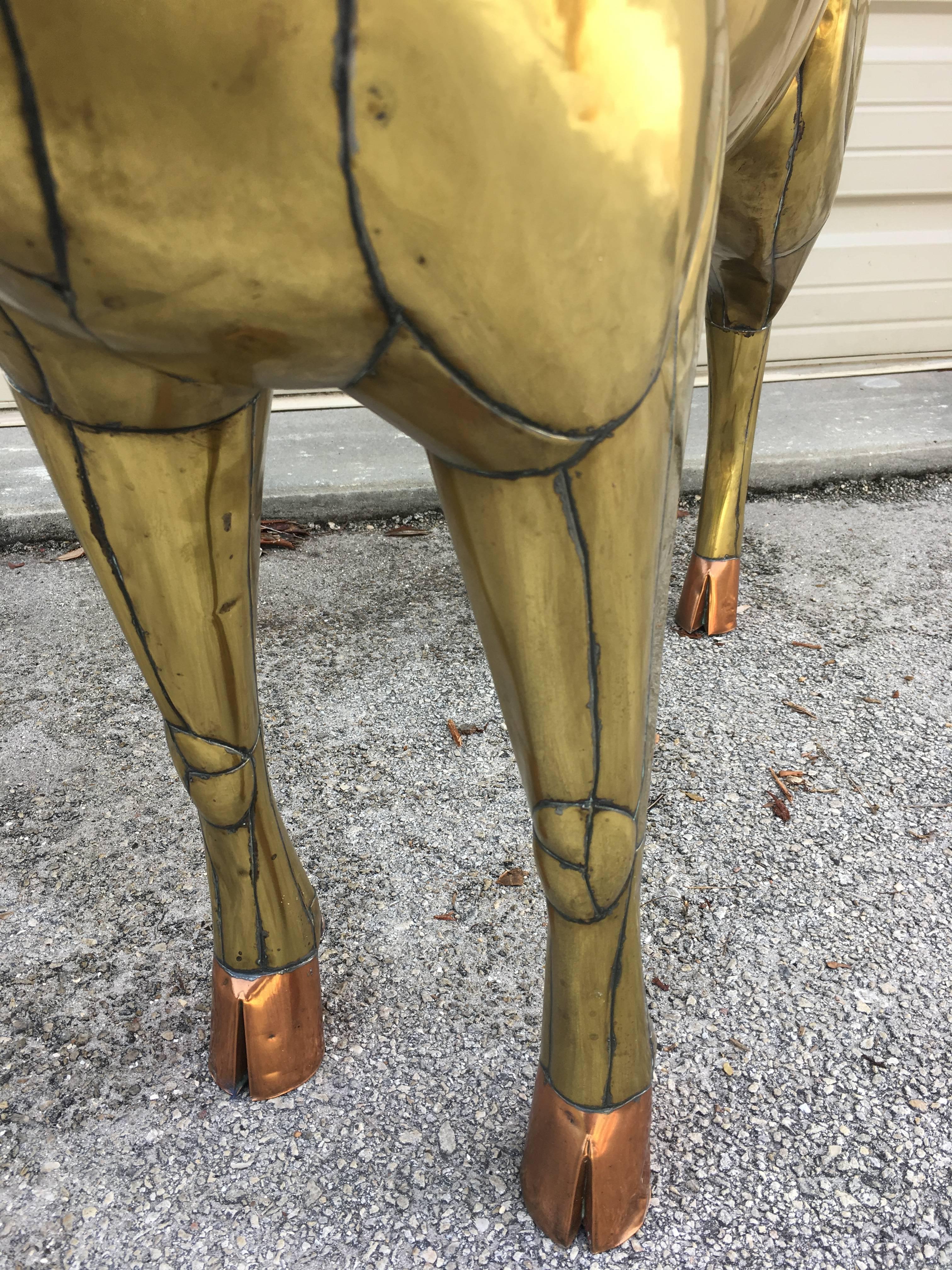 Late 20th Century Sergio Bustamante Deer Sculpture For Sale