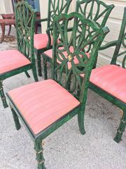 Smith and Watson Faux Malachite Dining Chairs