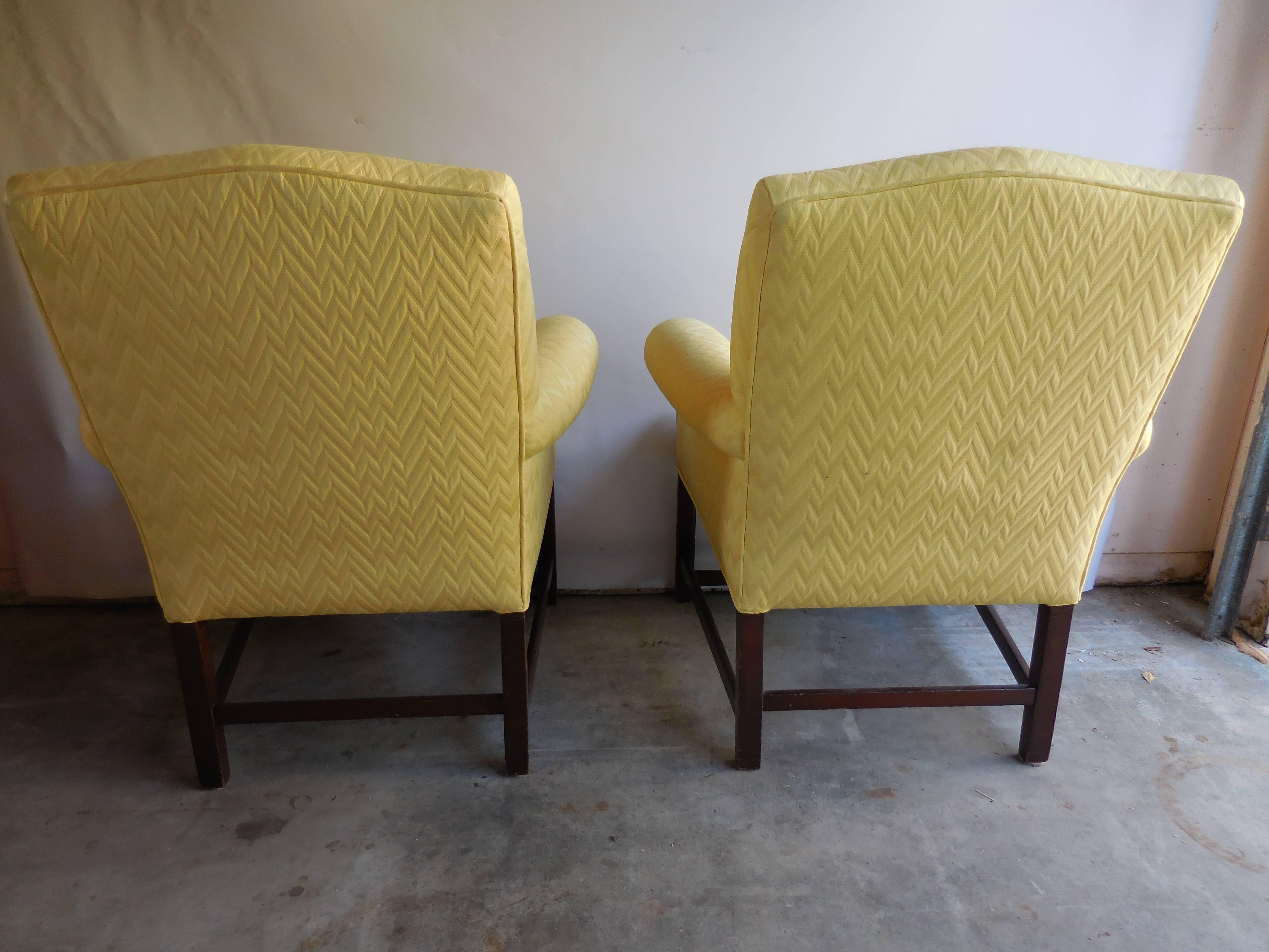 Contemporary Rolled Armchairs In Excellent Condition For Sale In West Palm Beach, FL