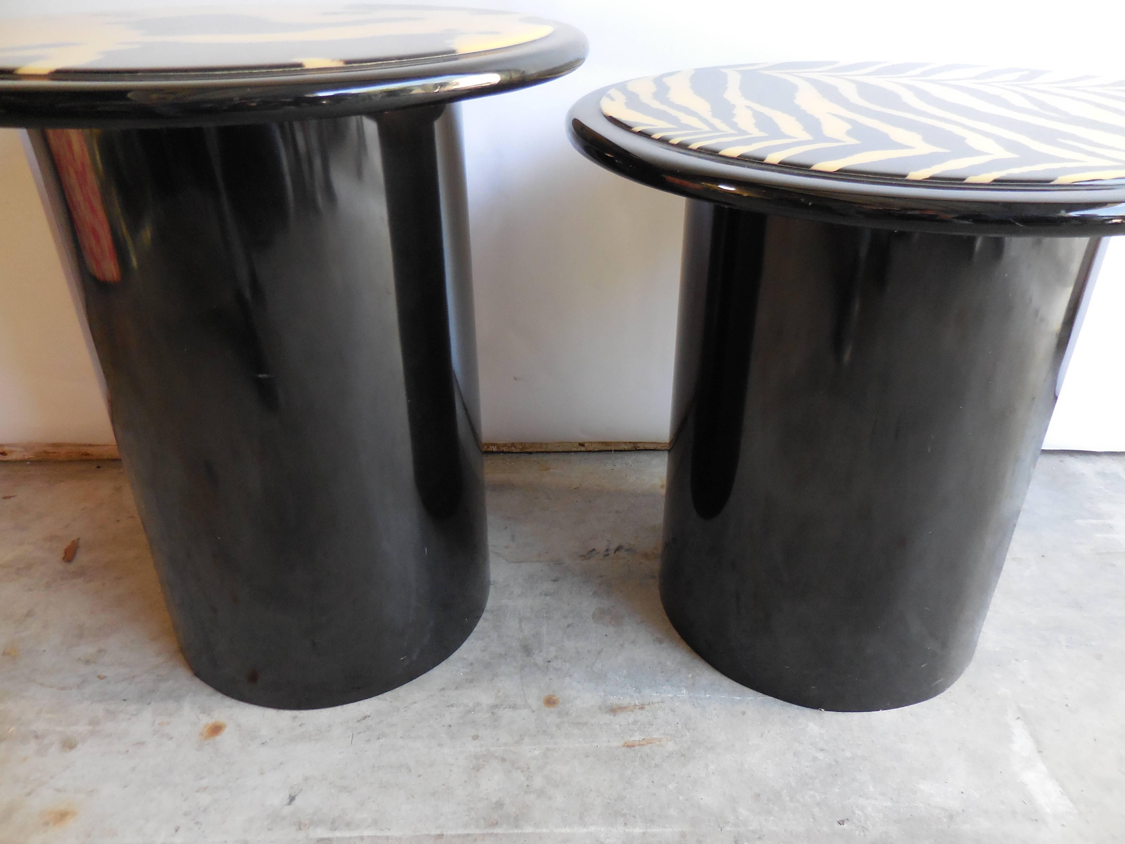 1960s Modern Lacquered Tables For Sale 1