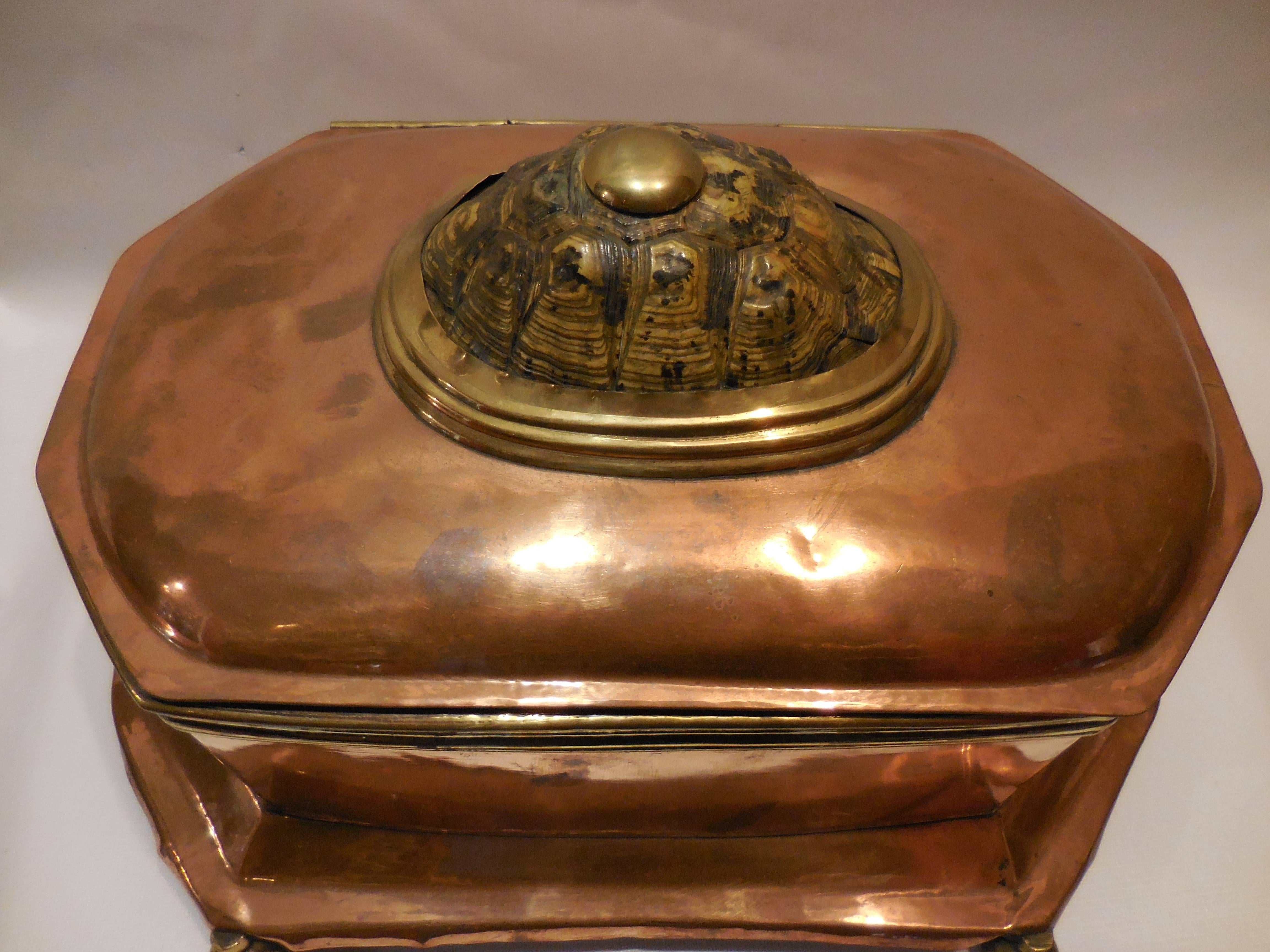 European 19th Century Copper Casket For Sale
