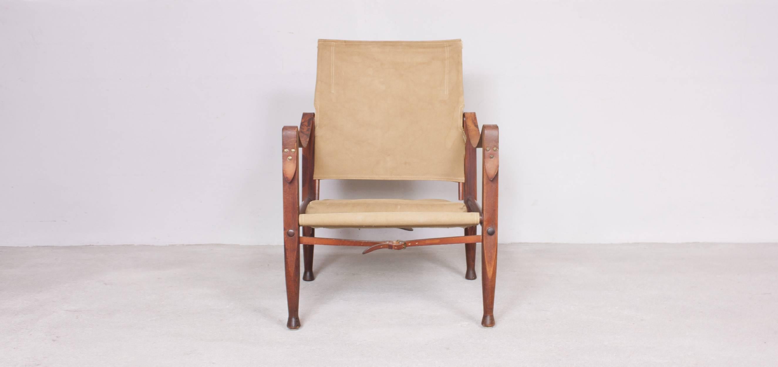 Kaare Klint Safari chair by Rud. Rasmussen. Kaare Klint designed this chair in 1933. Being one of the world’s first ‘build-it-yourself’ pieces of furniture this easy chair is all about functionality. It can easily be assembled and disassembled