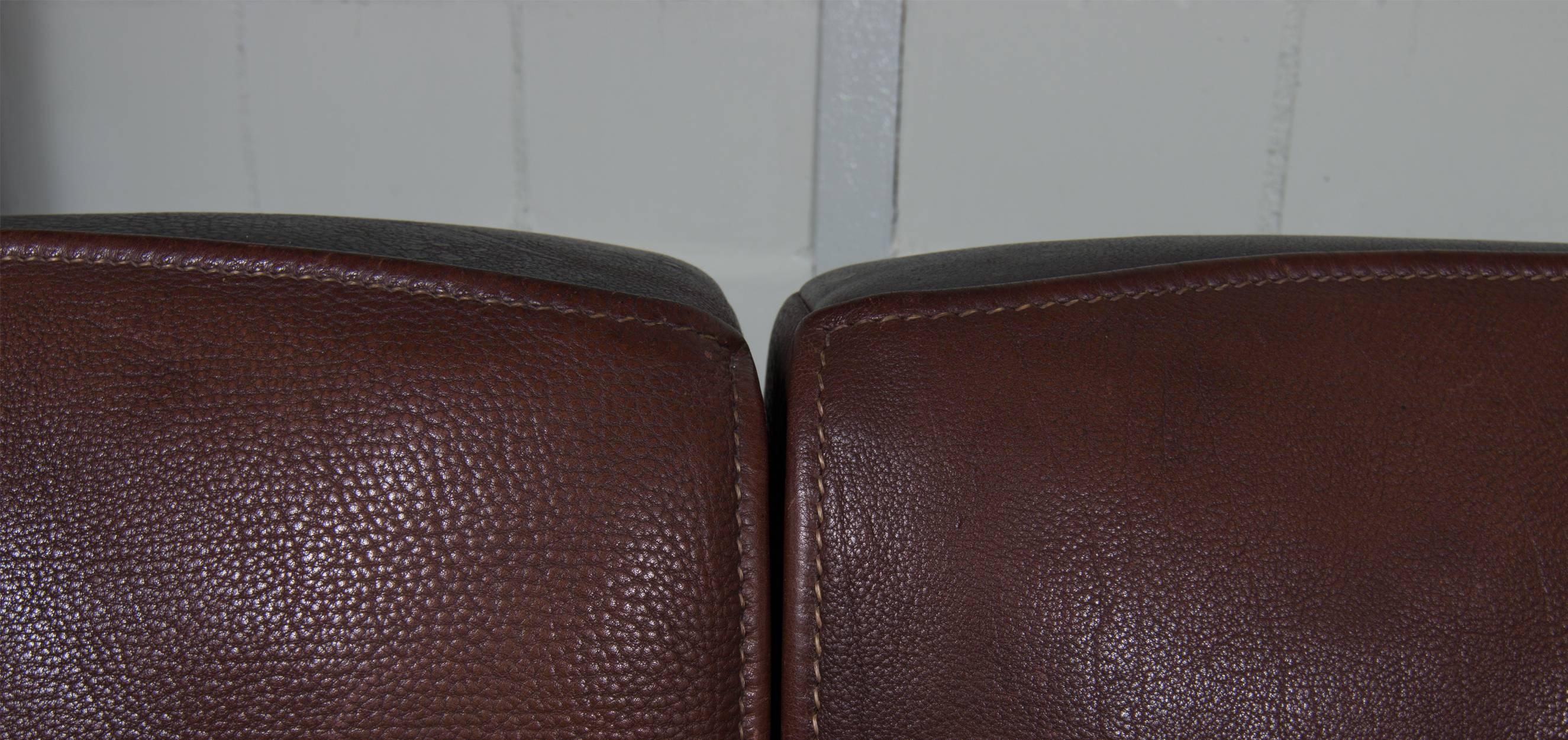 De Sede DS 15 Neck Leather Sofa, Set of Five 4