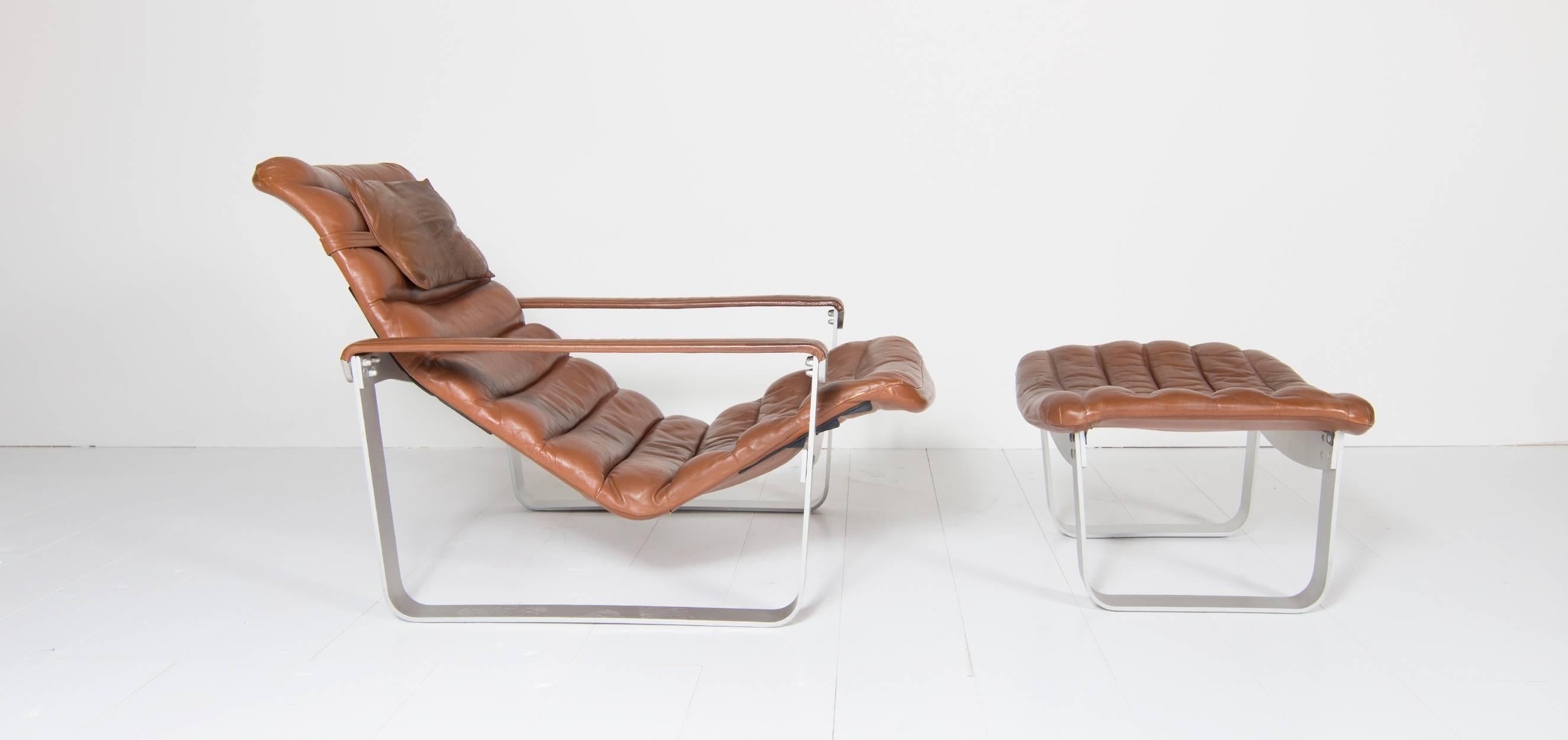 Mid-Century Modern Asko Chair Model Pulkka Designed by Ilmari Lappalainen, 1968