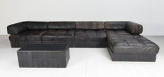 De Sede Sofa DS 88 with Patchwork Upholstery, Six-Elements
