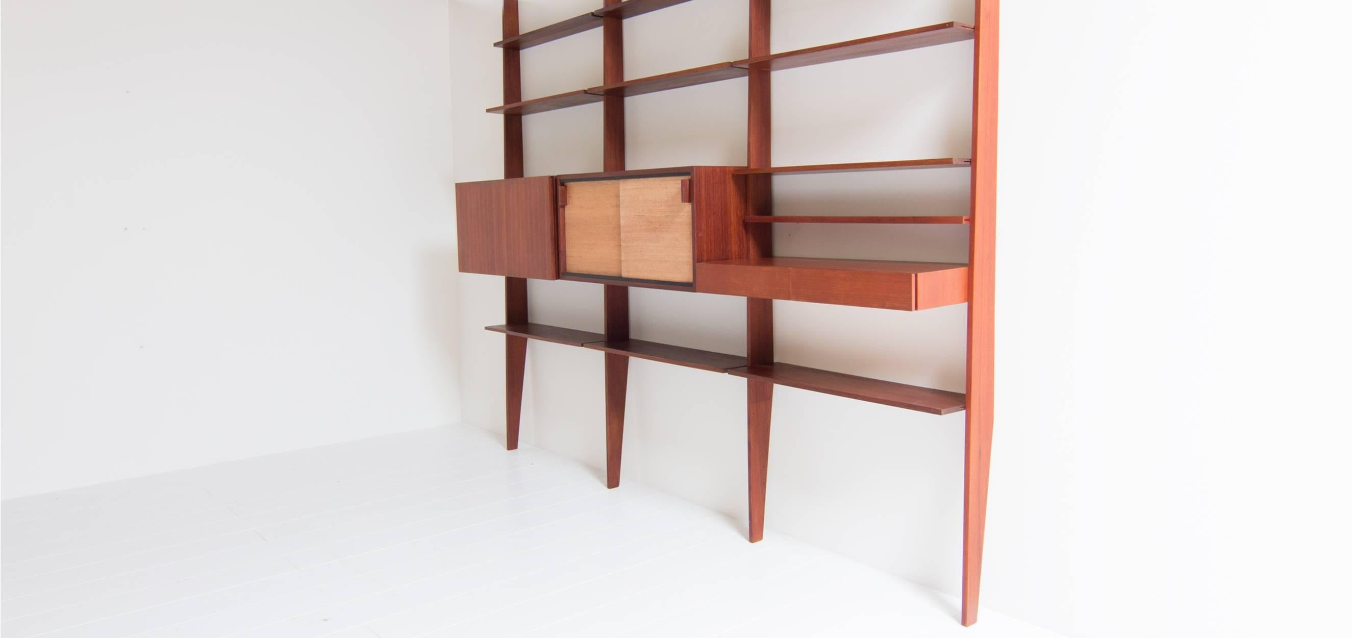 German Dieter Waeckerlin Wall System Designed in the 1960s For Sale