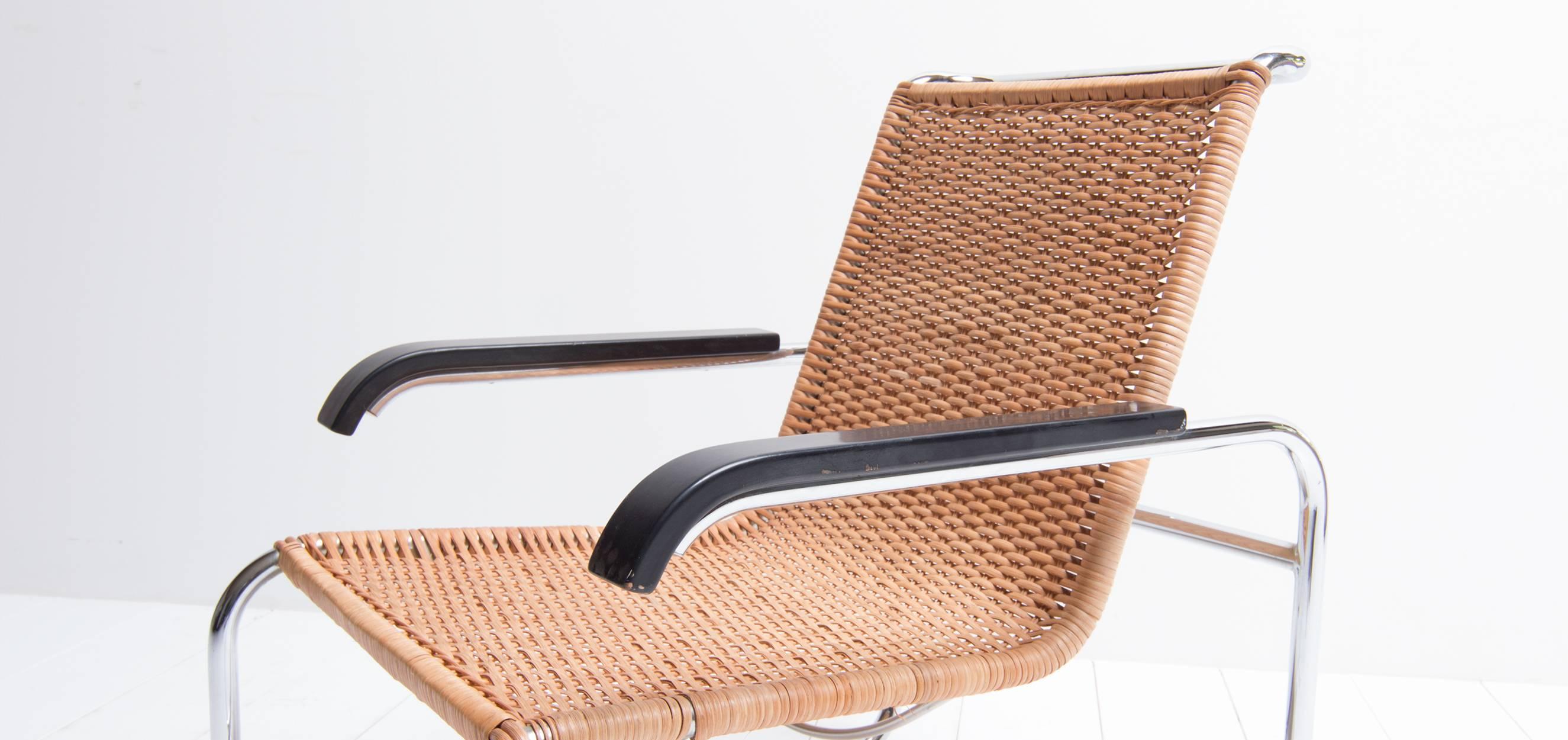 German Vintage Design Cantilever Chair Model B35, Designed by Marcel Breuer